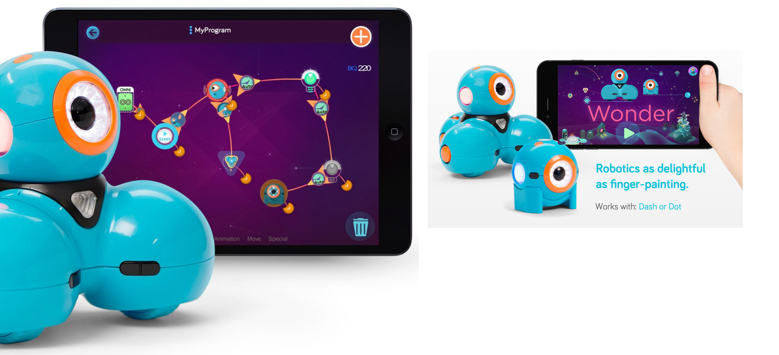 Learn programming with children's robots