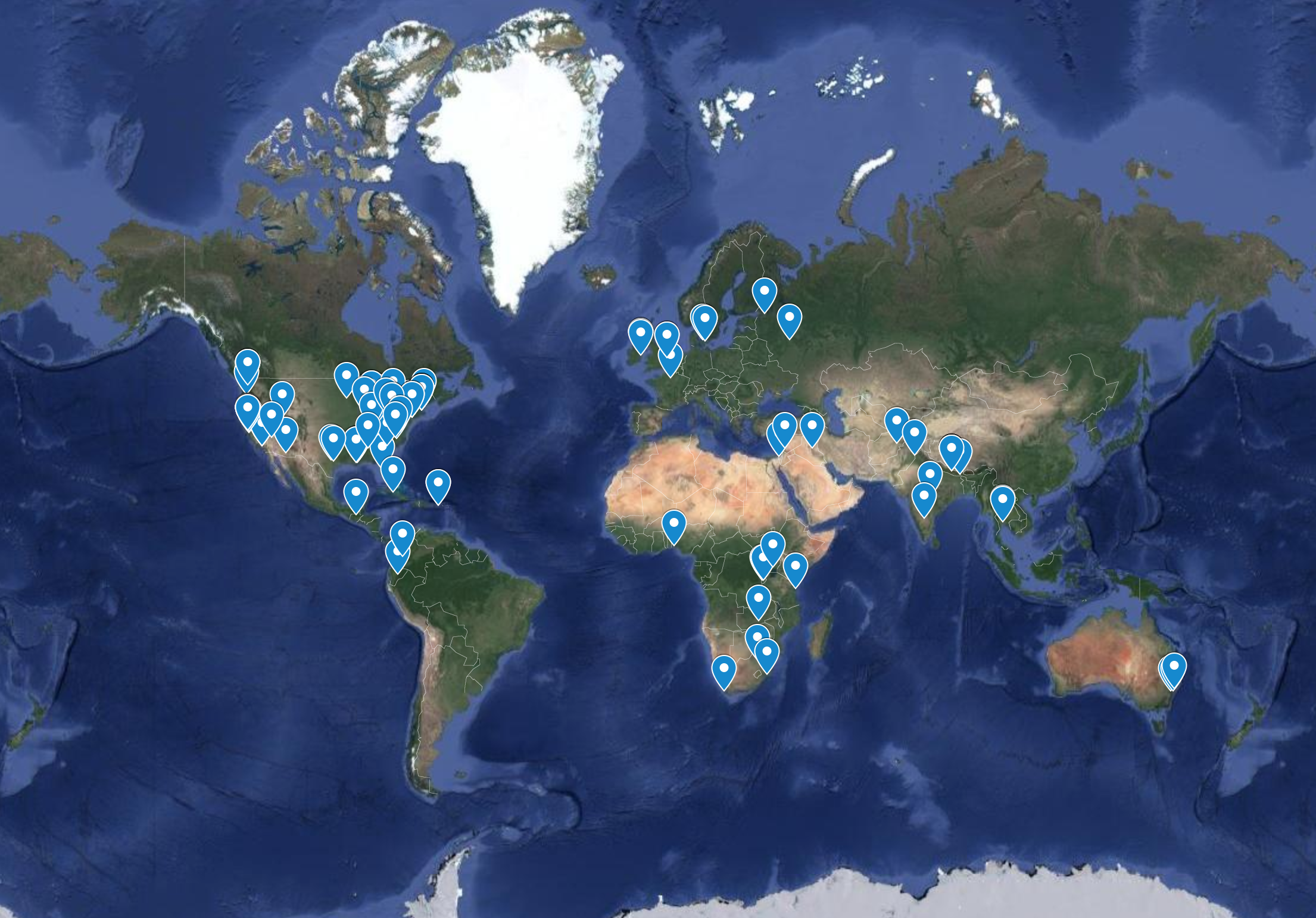 International Congress of Youth Voices Delegates represent cities from around the world — check out the interactive map !