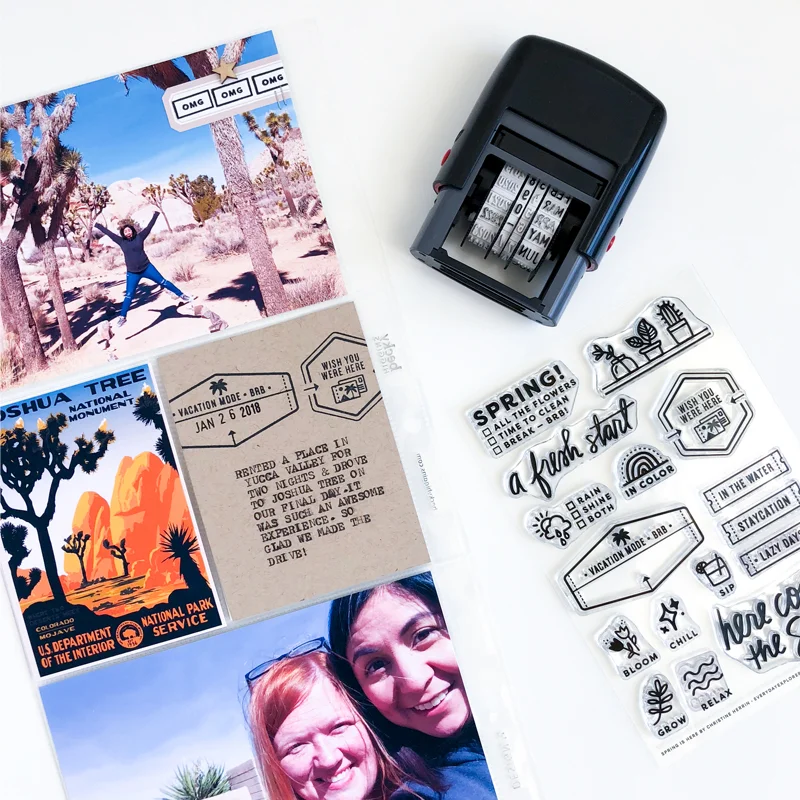 "OMG" sentiment from the All the Paper stamp set by Everyday Explorers.