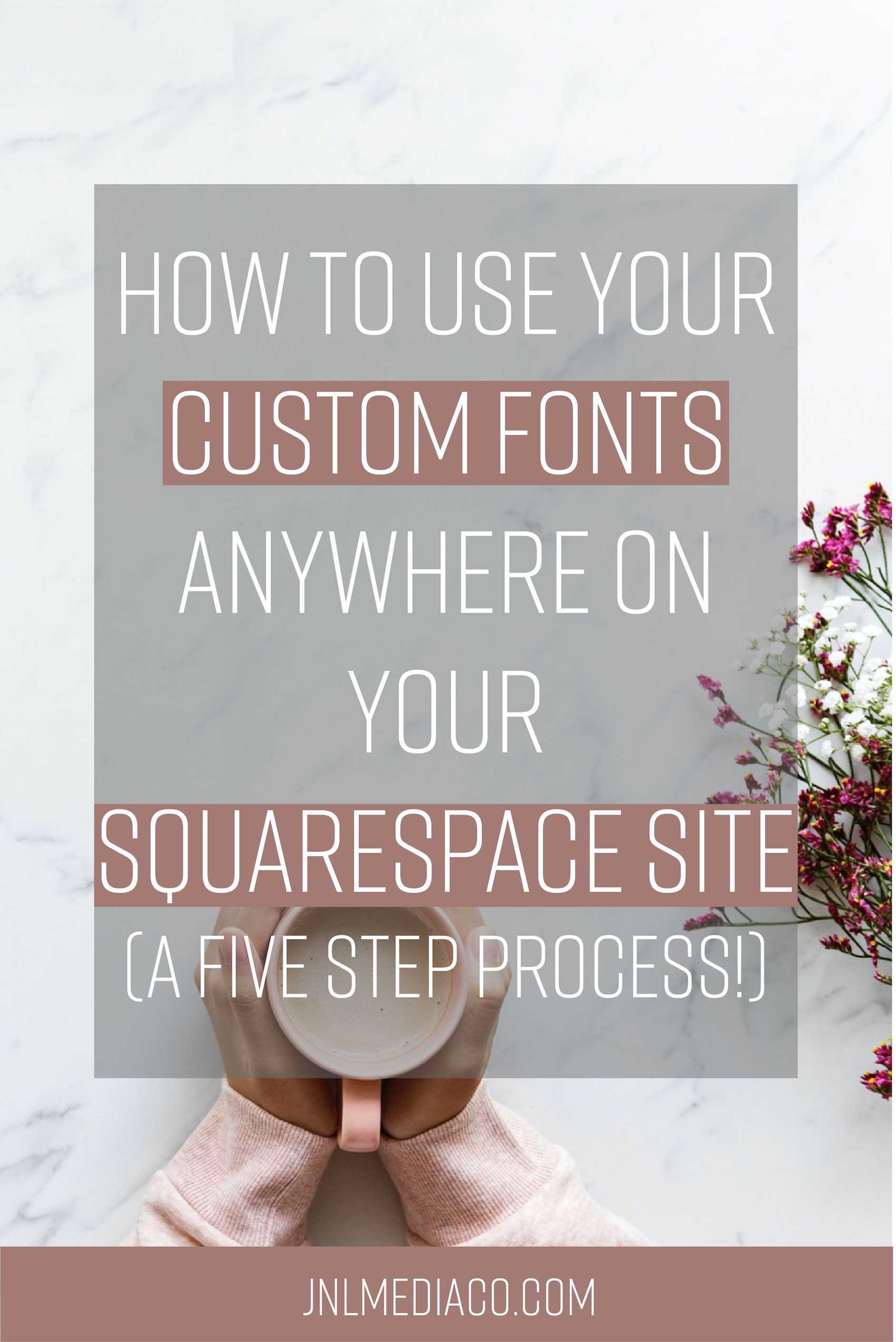 Learn how to use your custom fonts anywhere on your squarespace site in five steps.