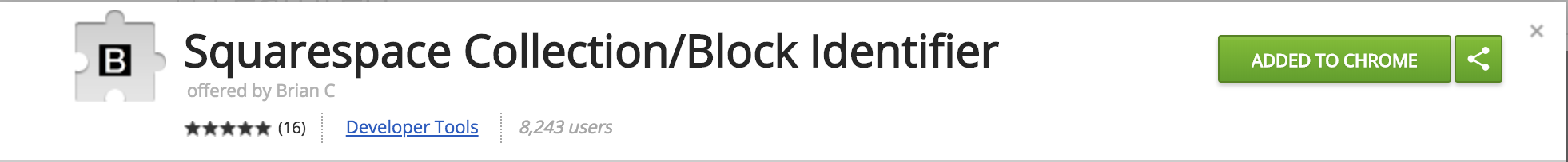 Squarespace Collection:Block Identifier Chrome Extension