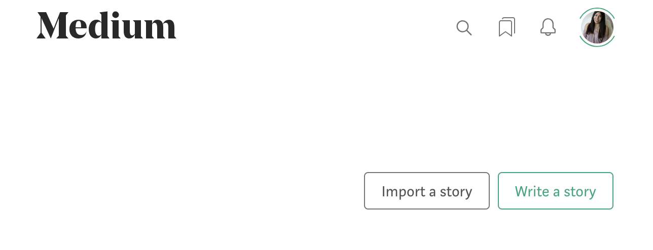 You would click on Import a story vs. Write a story