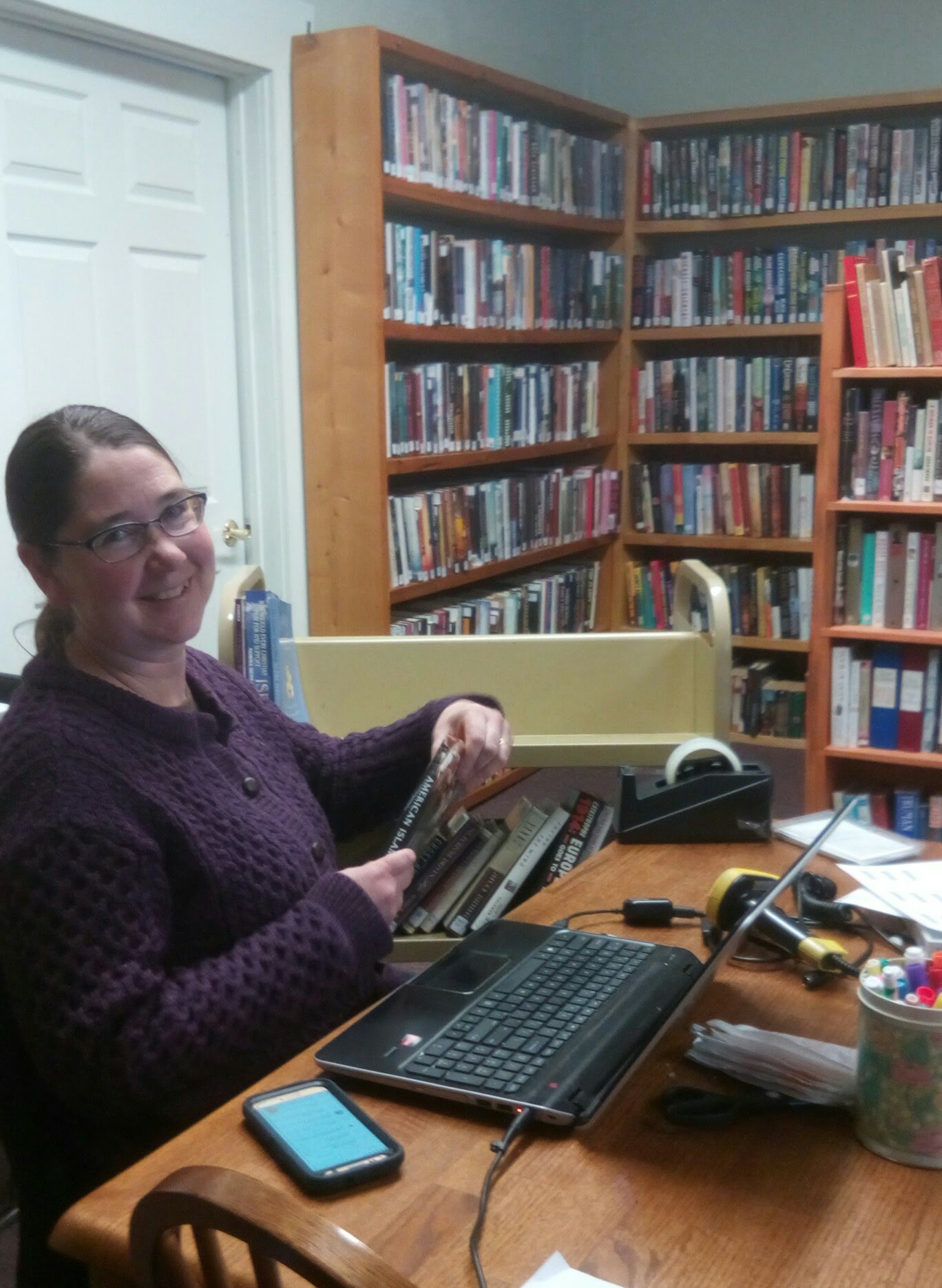 Our collaborator, Craftsbury Librarian, Susan O"Connell