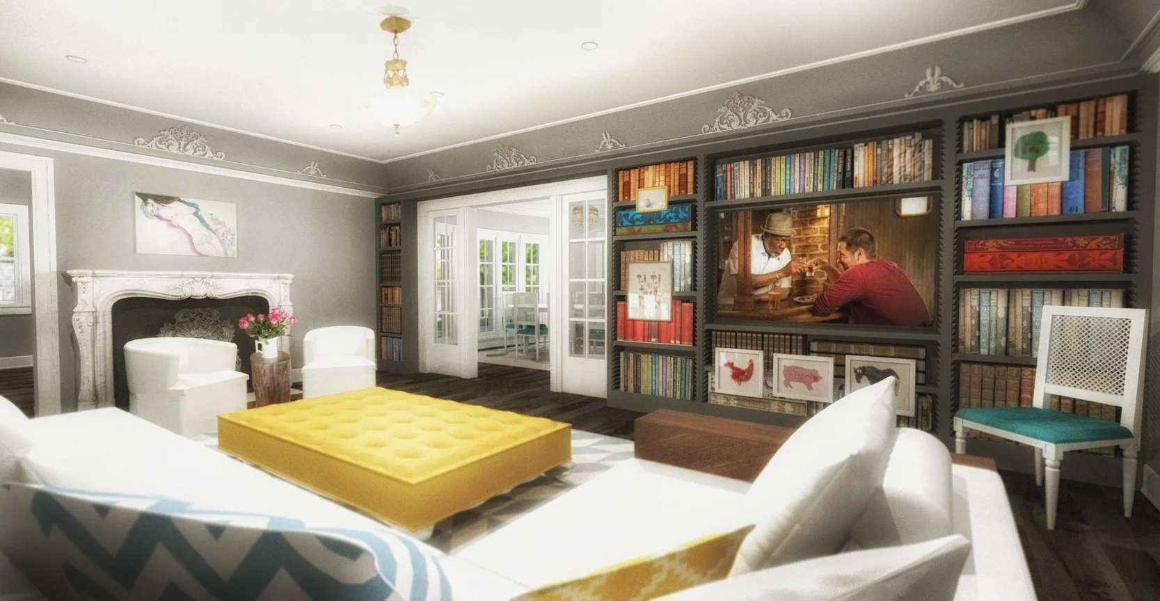 FORMAL LIVING ROOM - RENDERING