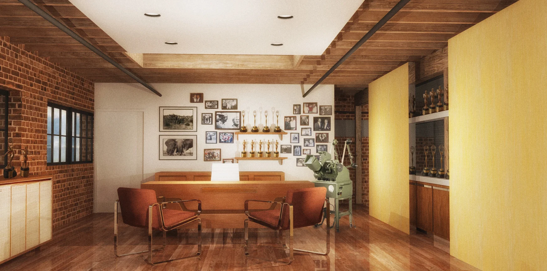 BILL HONEYMAN'S OFFICE - RENDERING