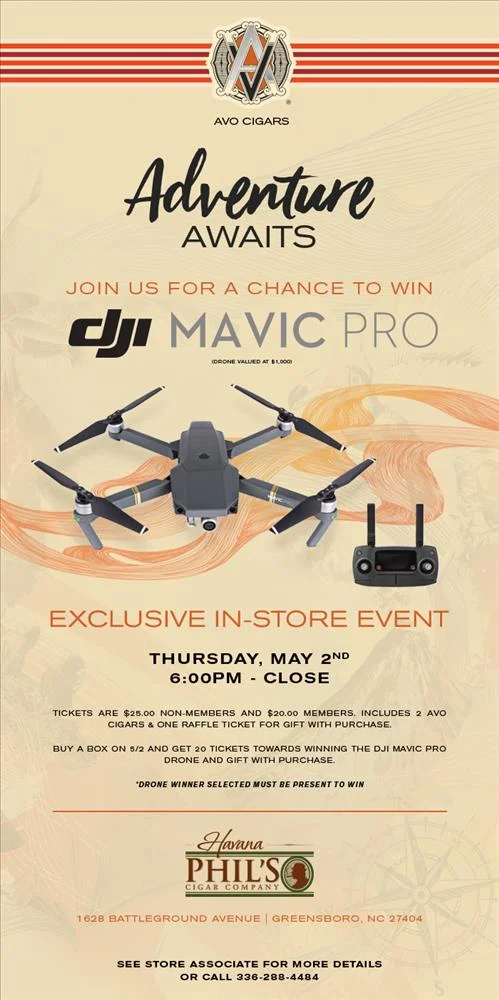 Avo Cigars Exclusive In-Store Event on Thursday. May 2nd