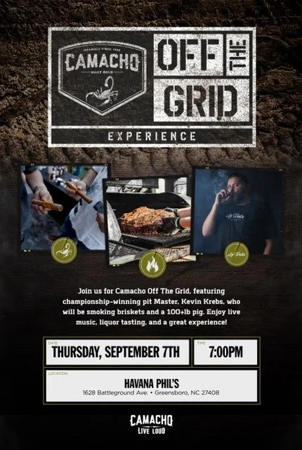 September 7th @ 7pm: Camacho BBQ &amp; NFL Opening Night