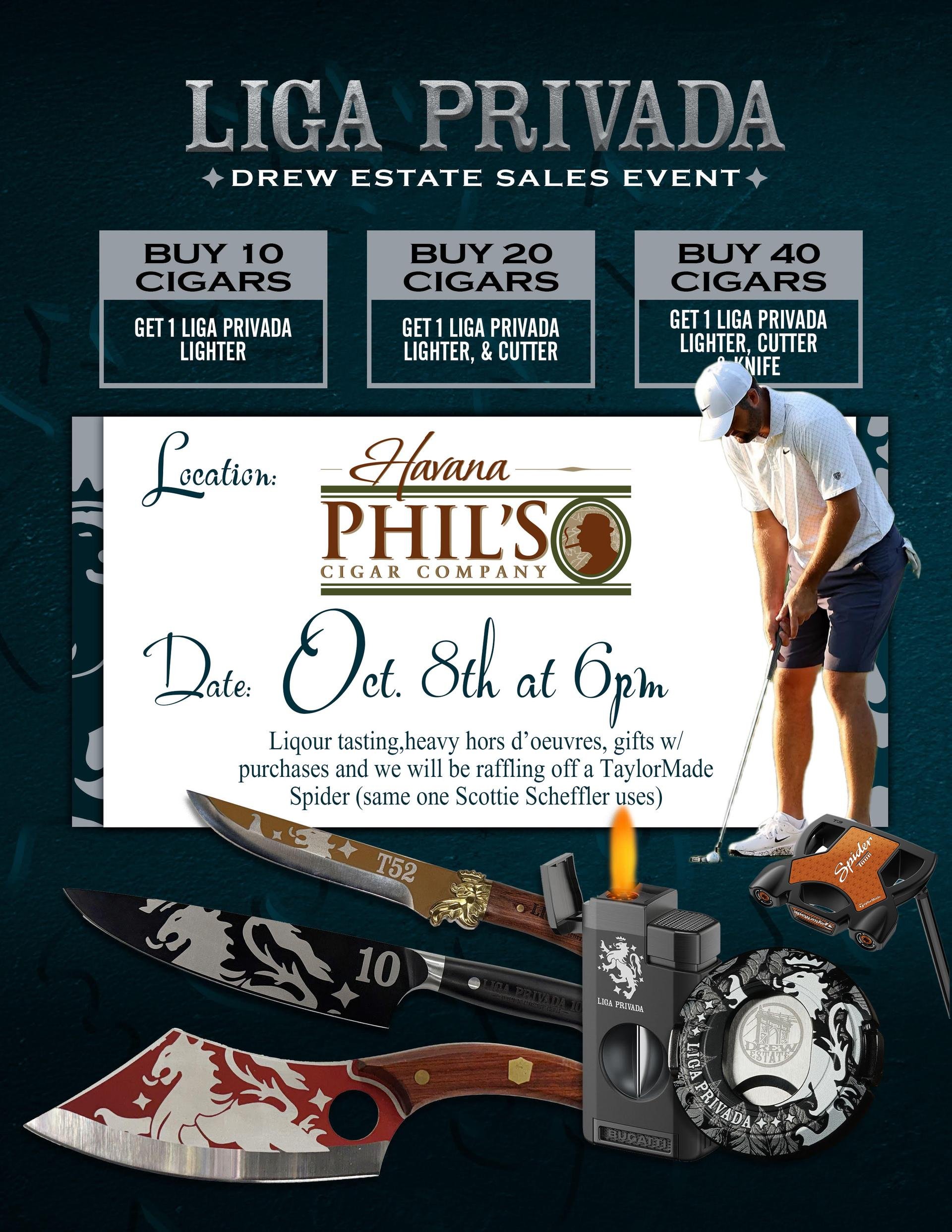 10/8/2026: Drew Estate Event @ Havana Phil’s