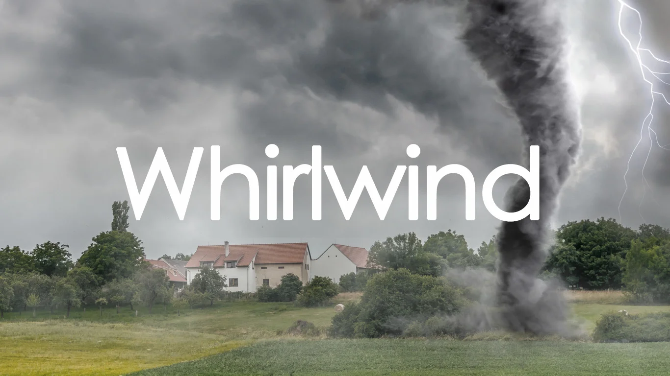 After the seemingly idyllic town of Etan, Ohio is devastated by a tornado, the dark qualities of the town and its people slowly creep to the surface. Written as a treatment for a television series, Whirlwind focuses on the events following the torn