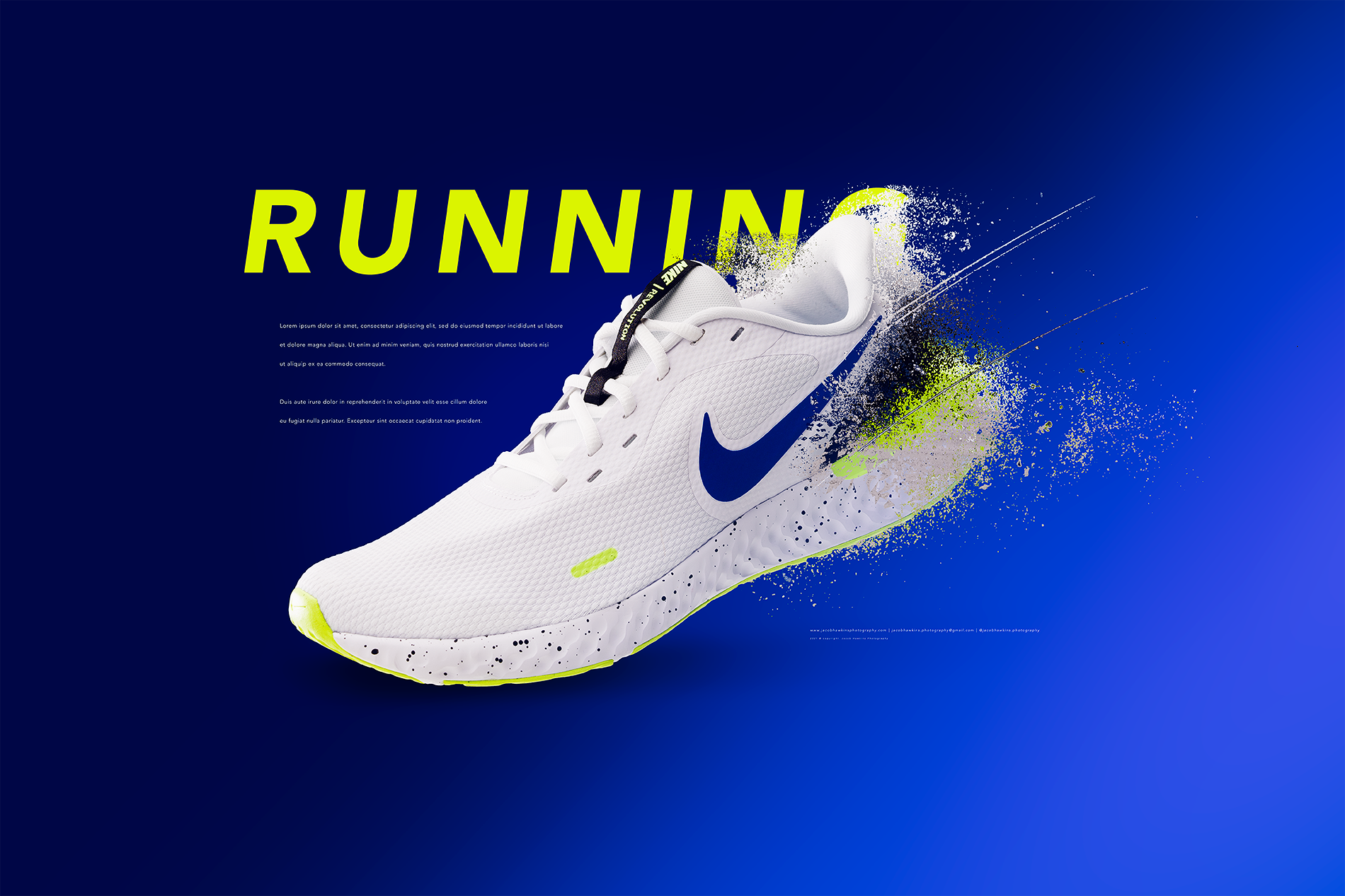 Nike - product photography - Jacob Hawkins Photography