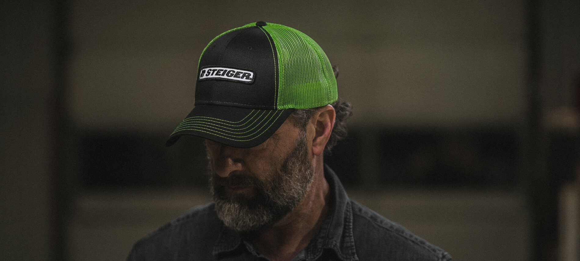 Steiger® Tractors hats - product photography by Jacob Hawkins Photography