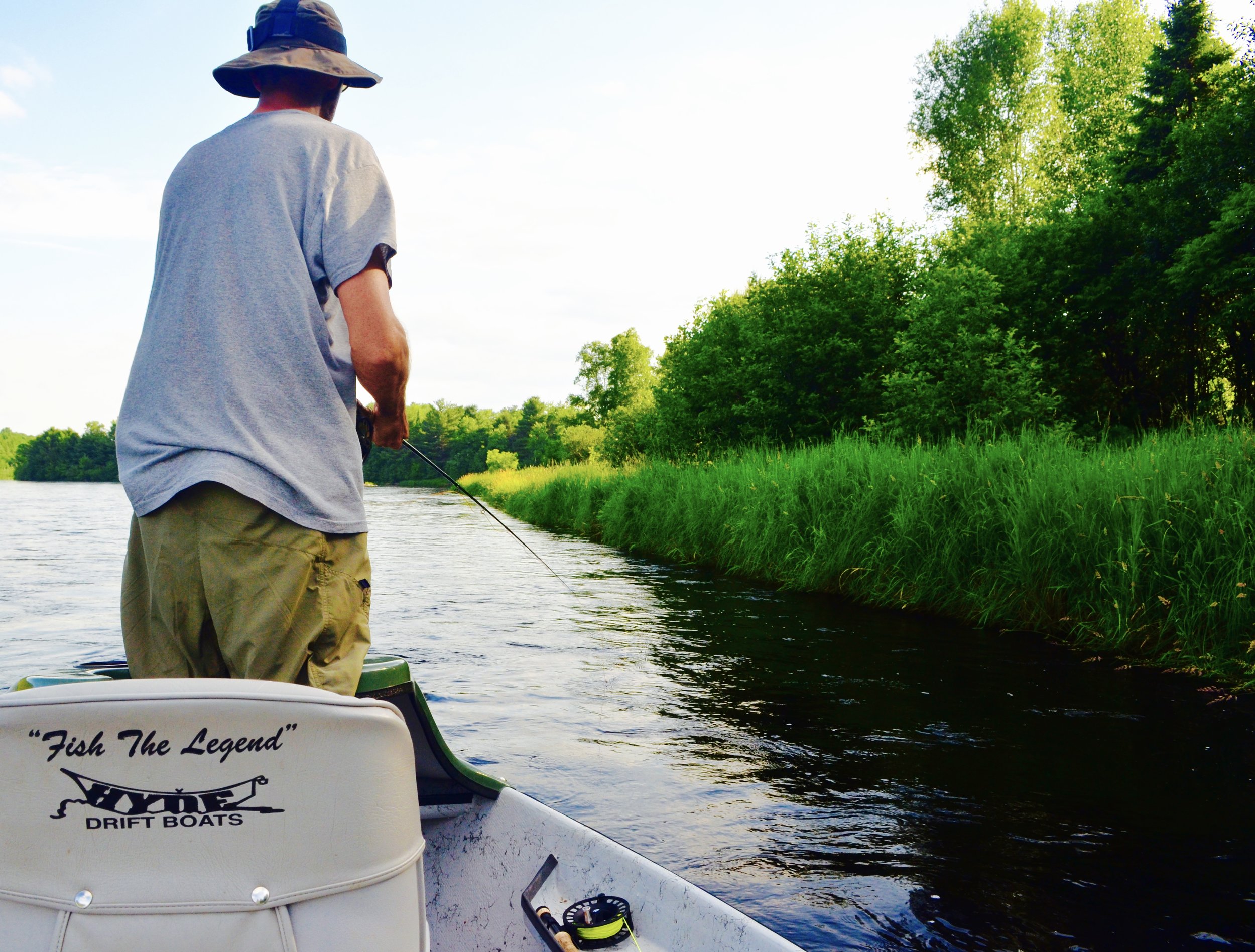 popper fishing for Bass