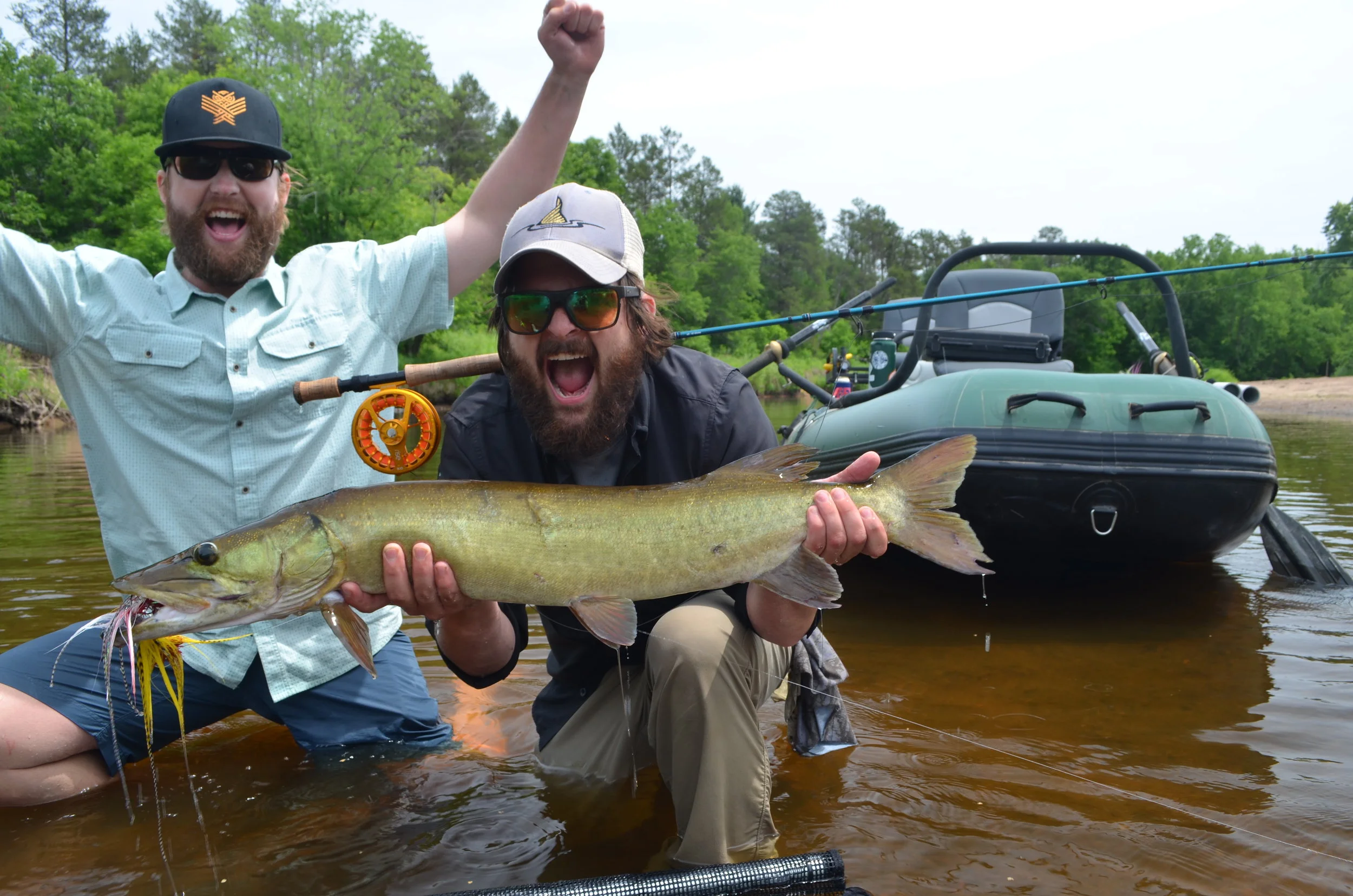 Musky fly fishing
