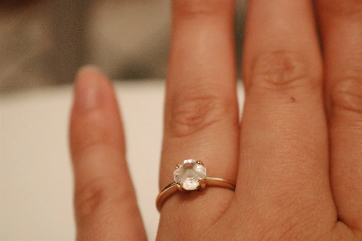 Definitely not a hand model but look at that rock!