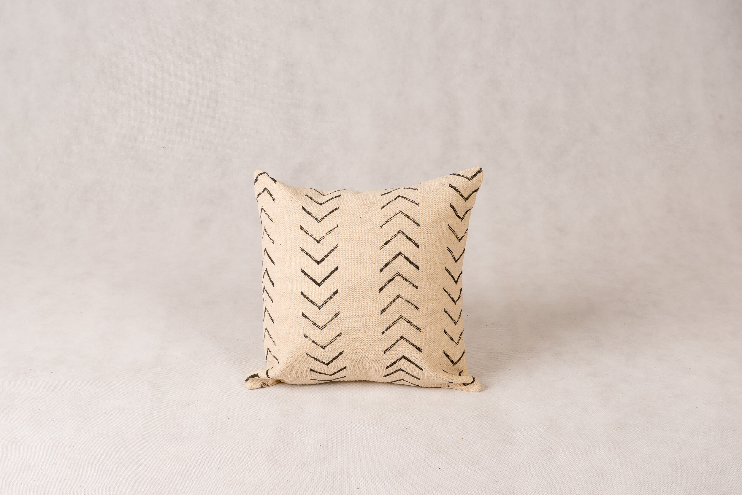 Mud Cloth Cushion Cover - Ivory