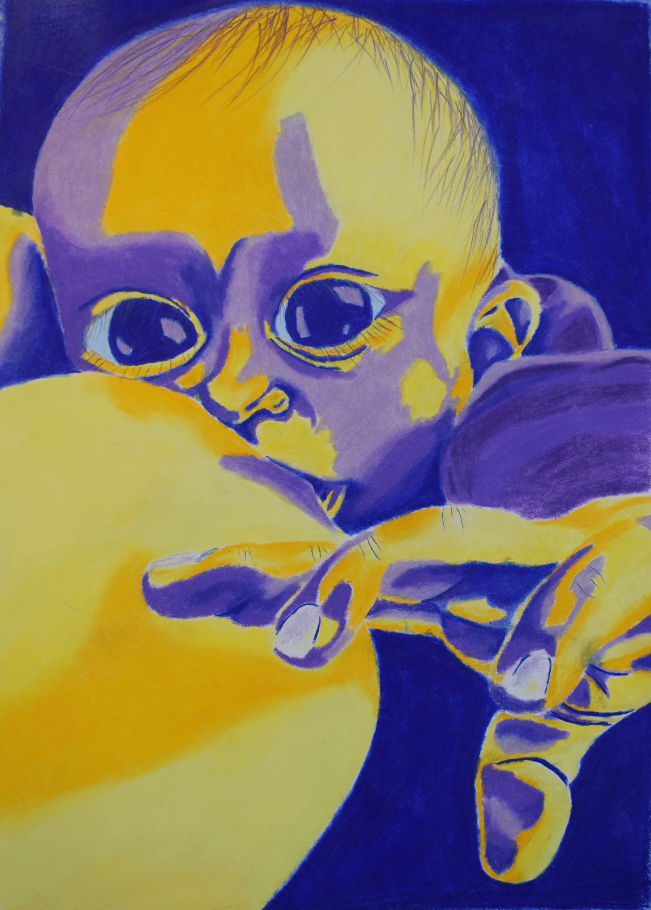   Day 222,  Prismacolor pencil 