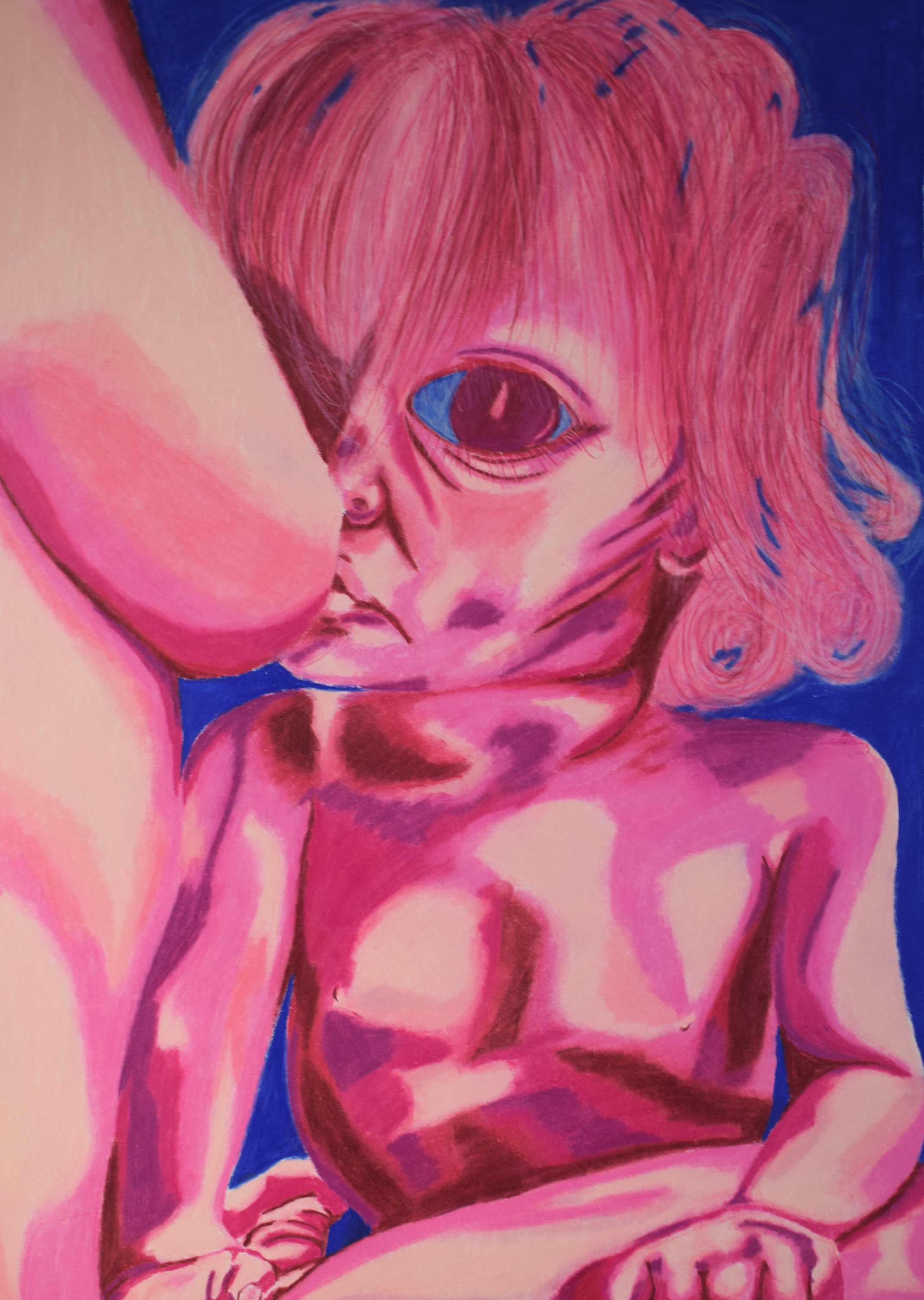   Day 596,&nbsp; Prismacolor pencil 