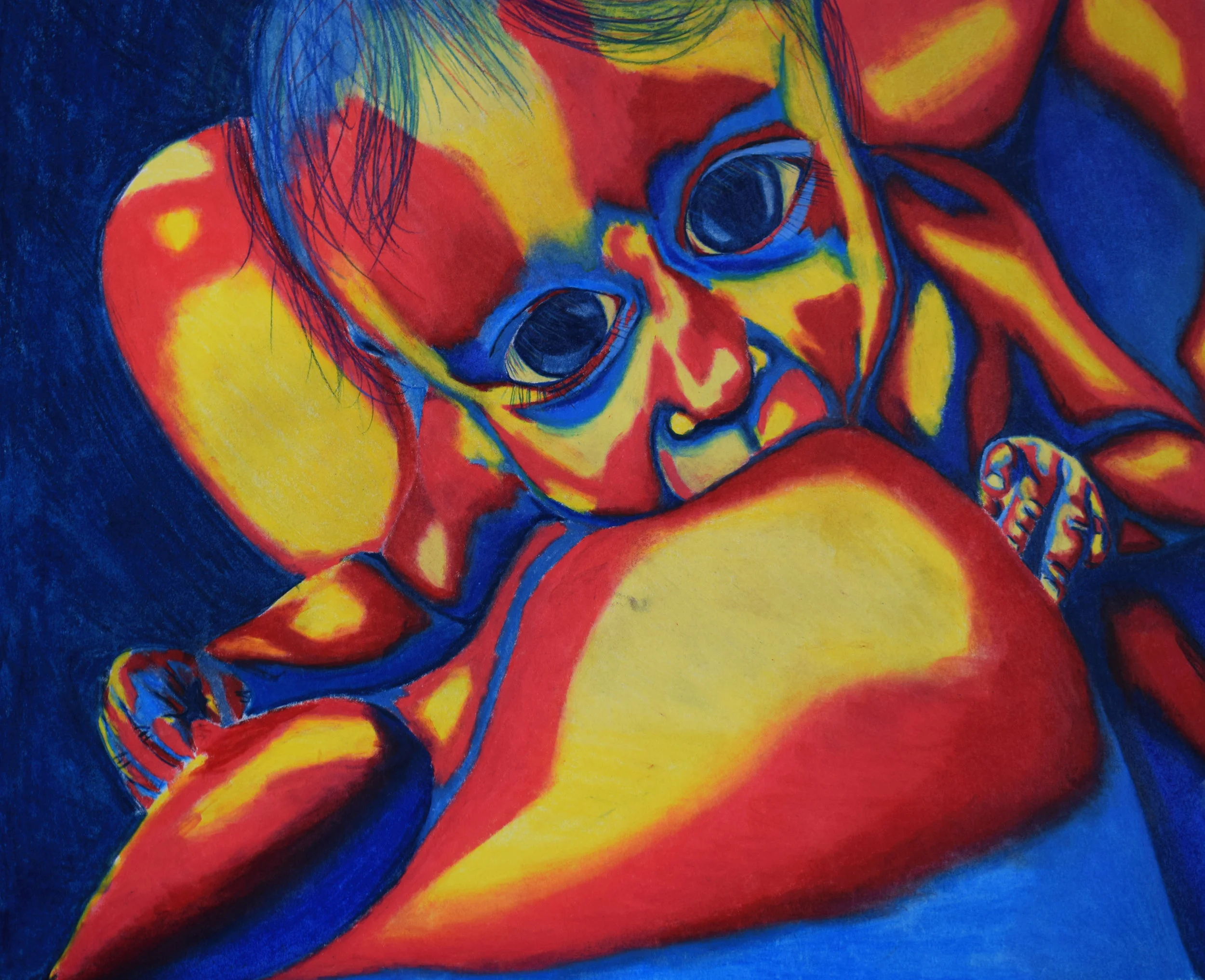   Day 338,&nbsp; Prismacolor pencil 