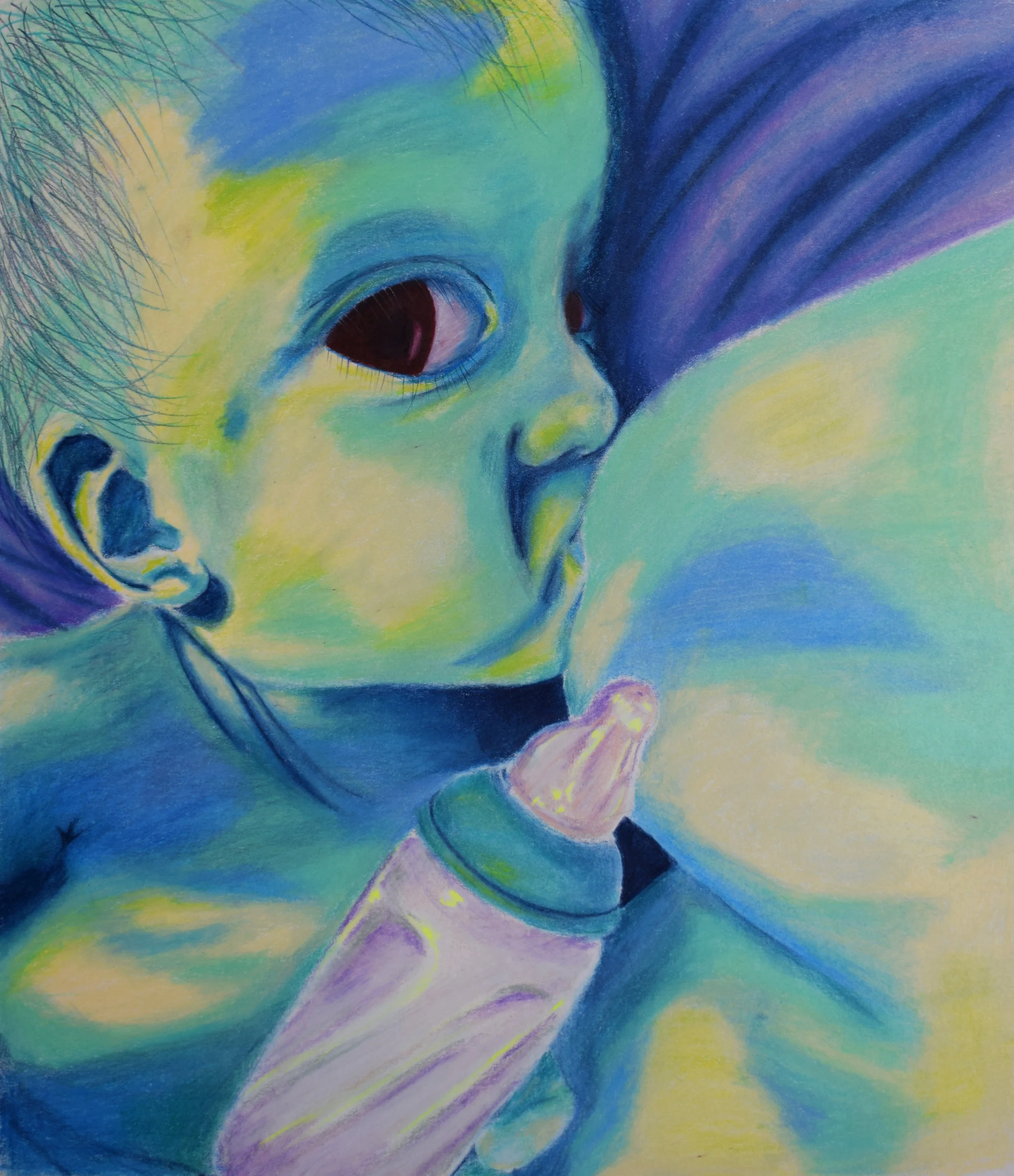   Day 349,&nbsp; Prismacolor pencil 