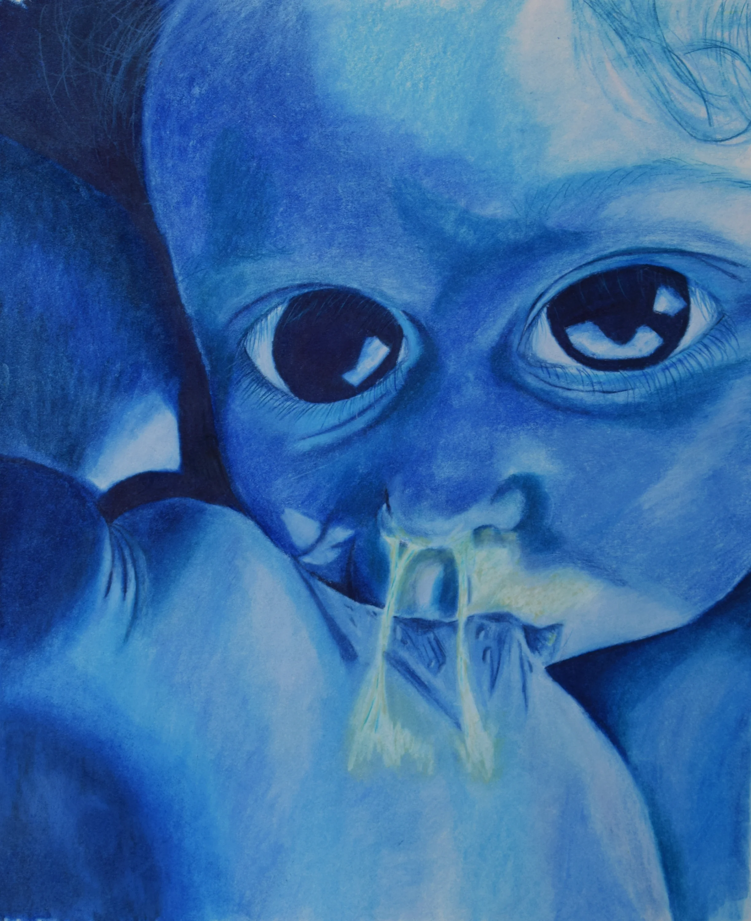   Day 470,&nbsp; Prismacolor pencil 