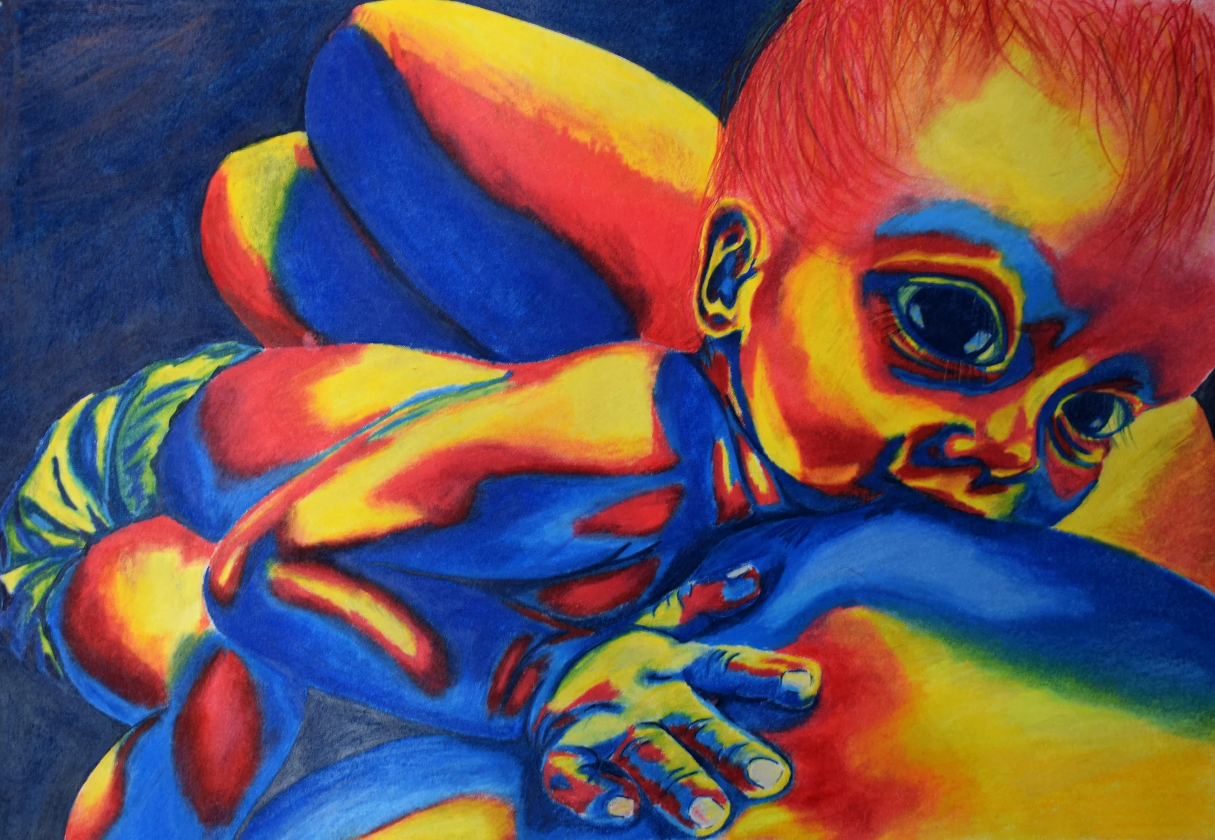   Day 350 , Prismacolor pencil 