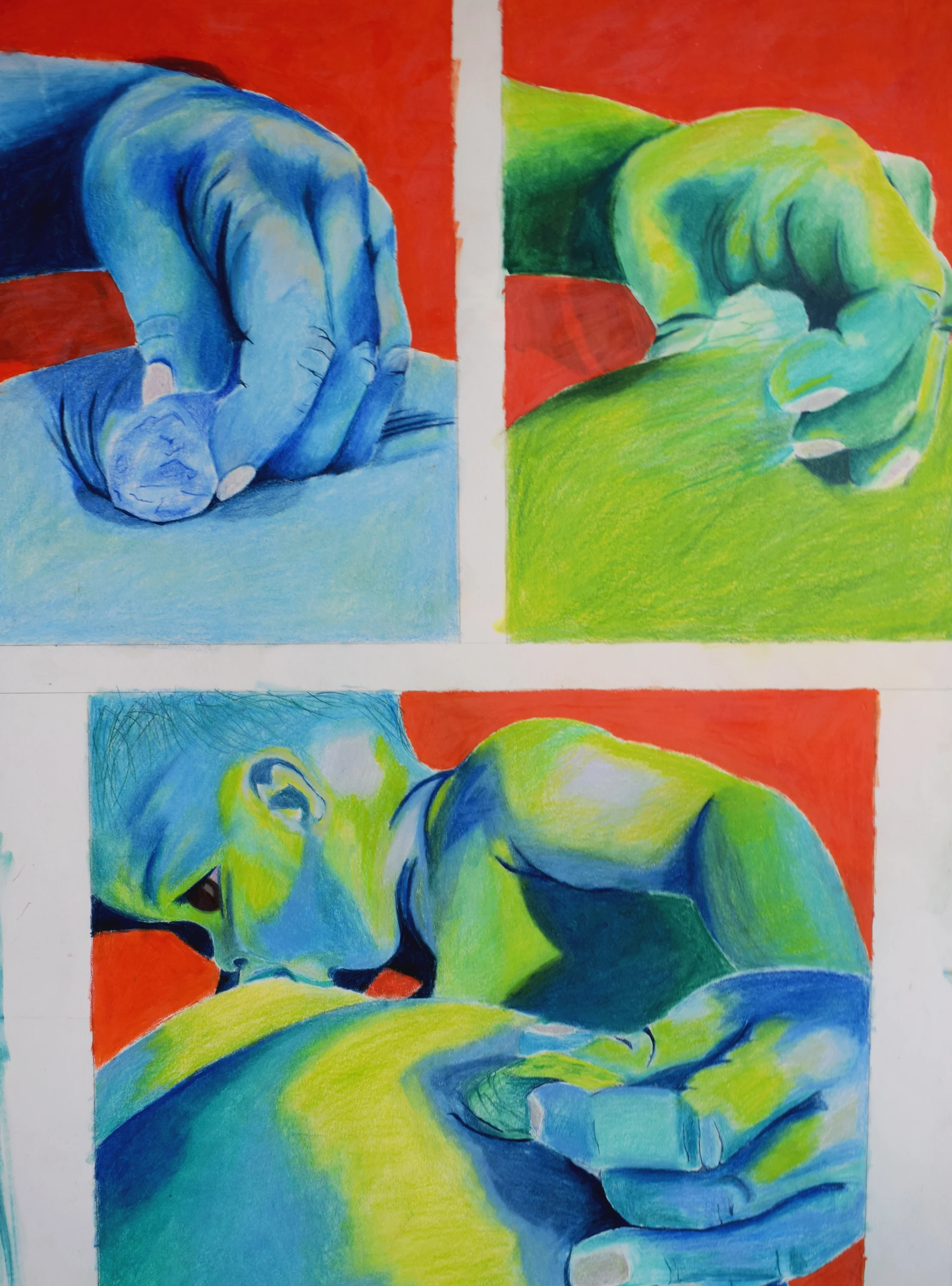   Day 284,&nbsp; Prismacolor pencil 