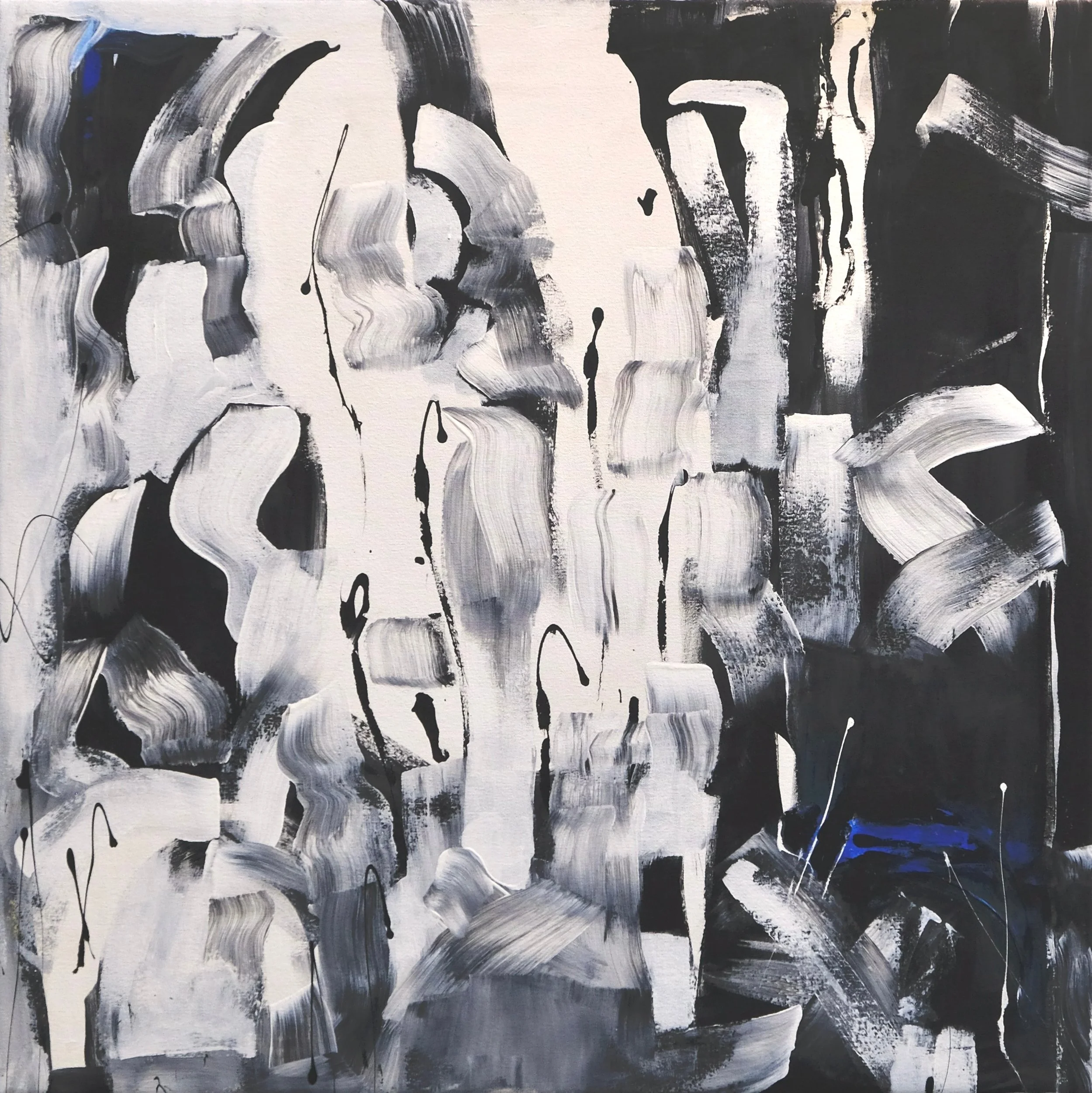 Touch of Blue - Acrylic on canvas