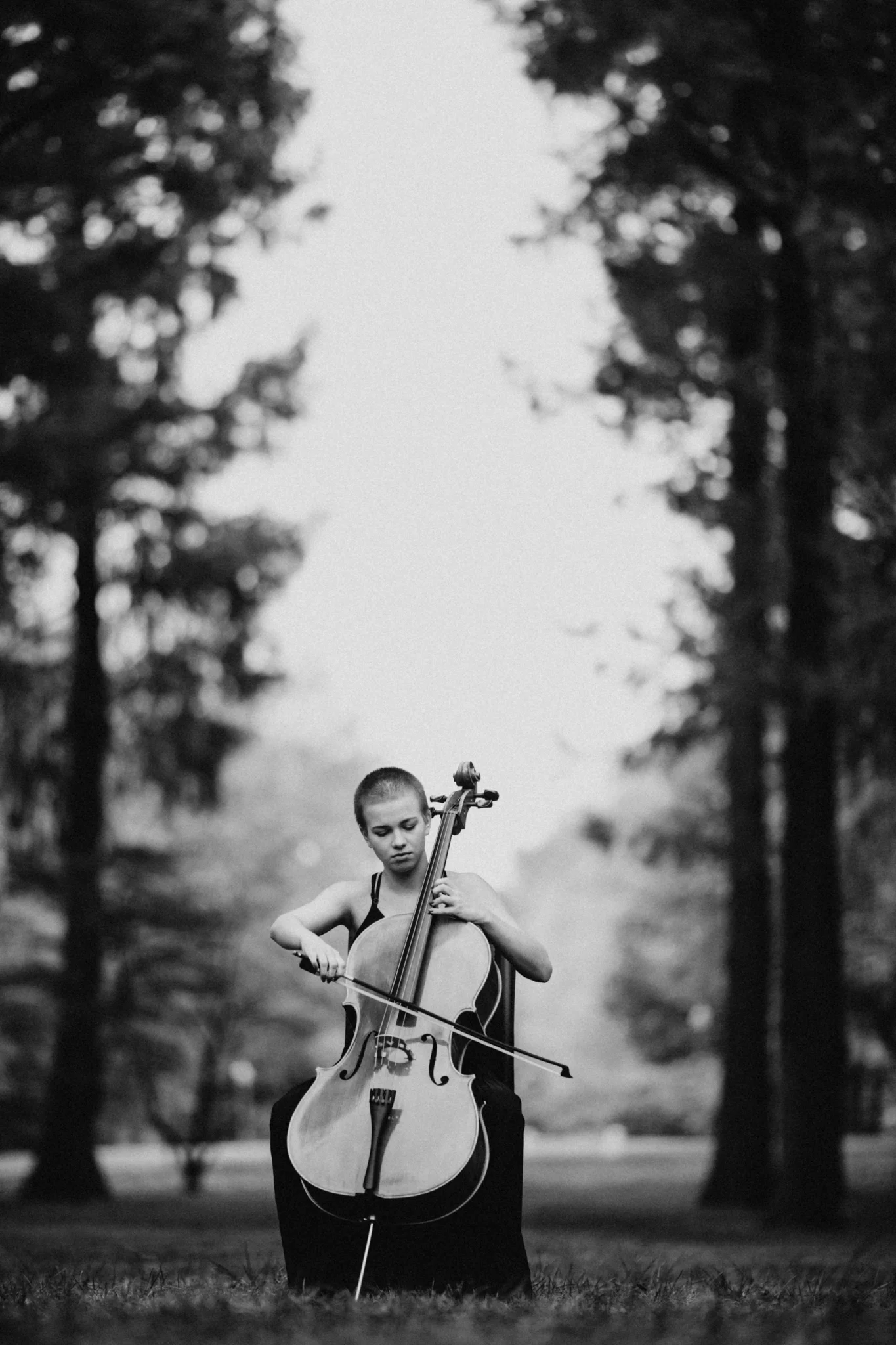 Senior Portrait with Cello