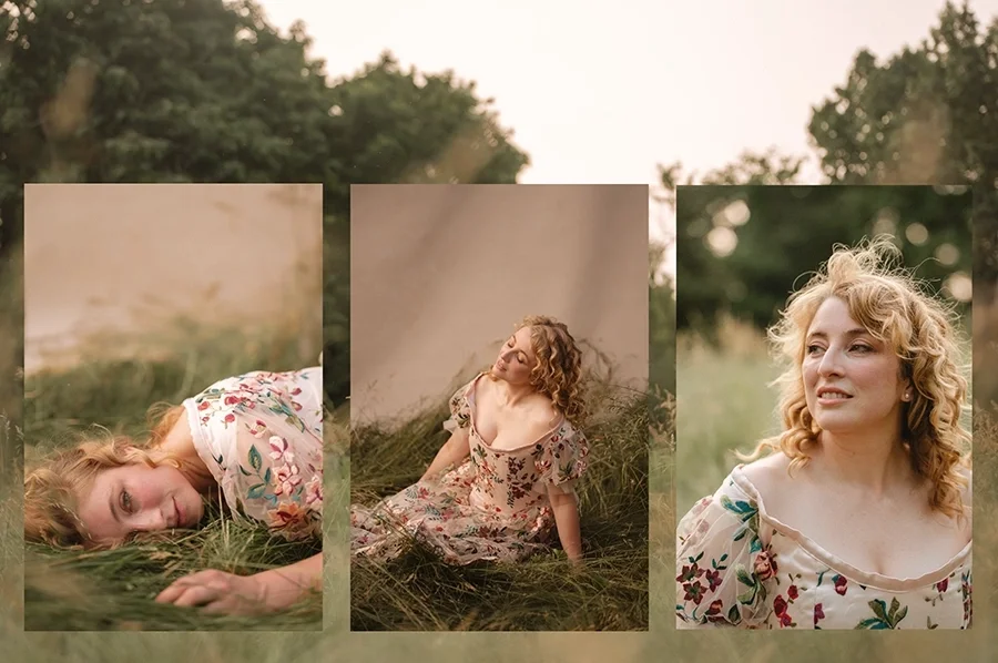 Dreamy editorial style outdoor portraits