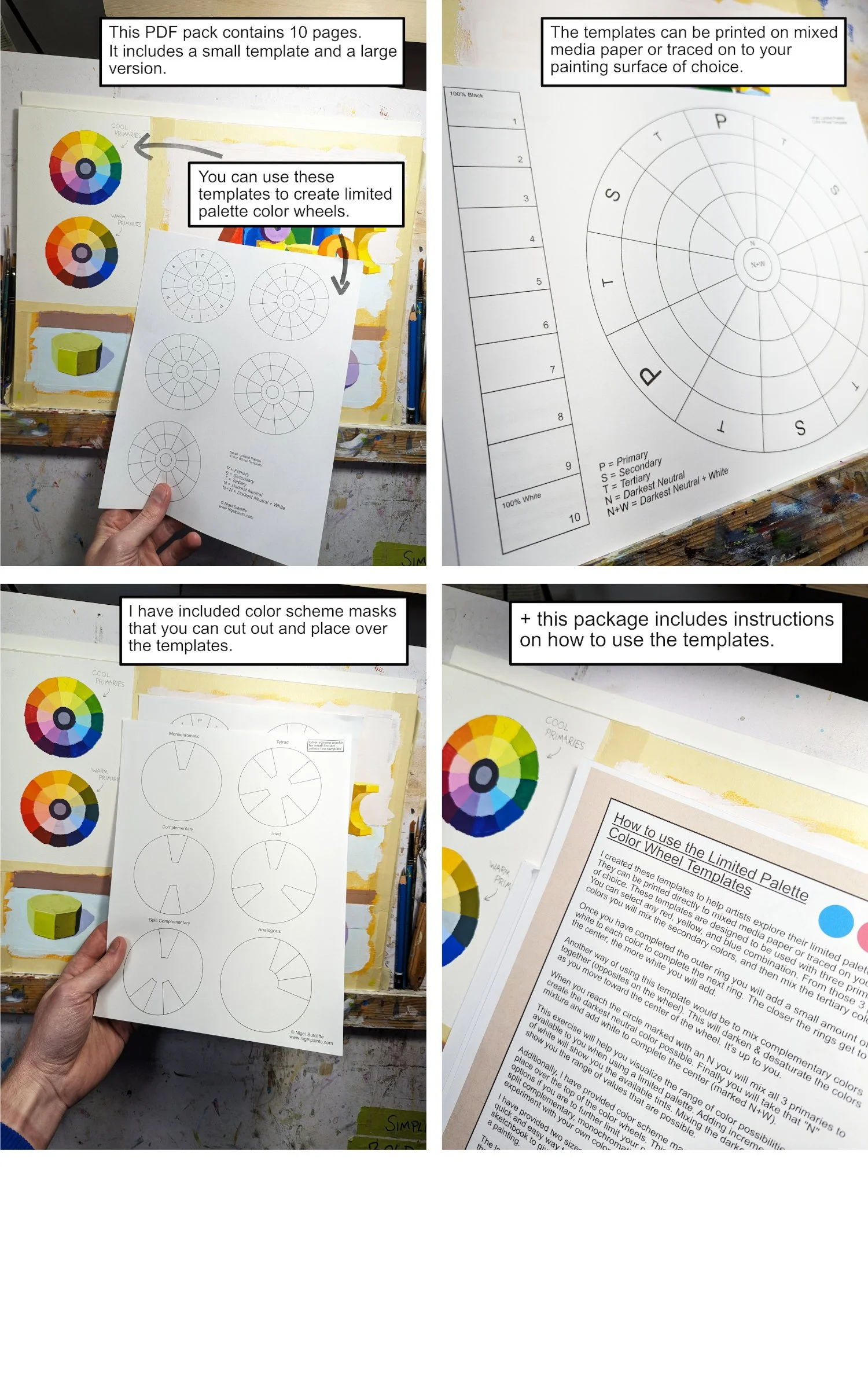 Limited Palette Templates — nigel paints
