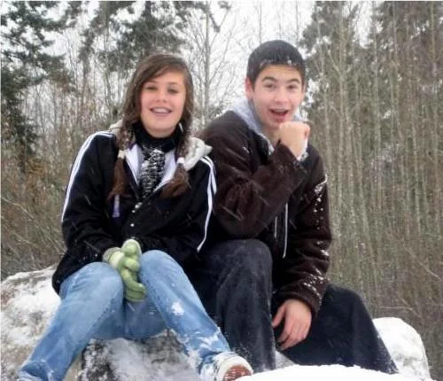 One of the first pictures we took together before we were dating when we were "just friends."