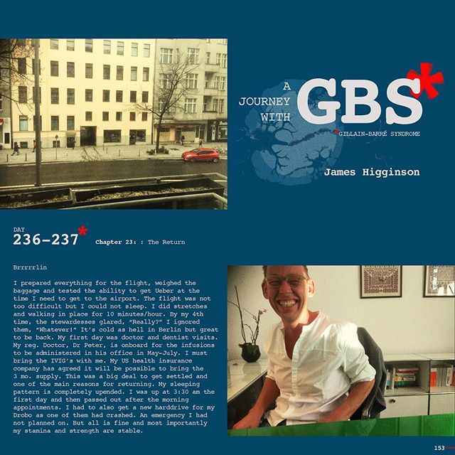 Day 236-237: A Journey with GBS, my journey, are daily posts to share my navigation through this insidious disease. I hope to raise awareness of GBS and add to a dialogue of the syndrome while documenting my recovery. JOIN ME, Follow me on Instagram 