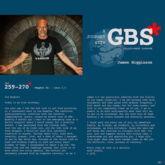 Day 259-270: A Journey with GBS, my journey, are daily posts to share my navigation through this insidious disease. I hope to raise awareness of GBS and add to a dialogue of the syndrome while documenting my recovery. JOIN ME, Follow me on Instagram 