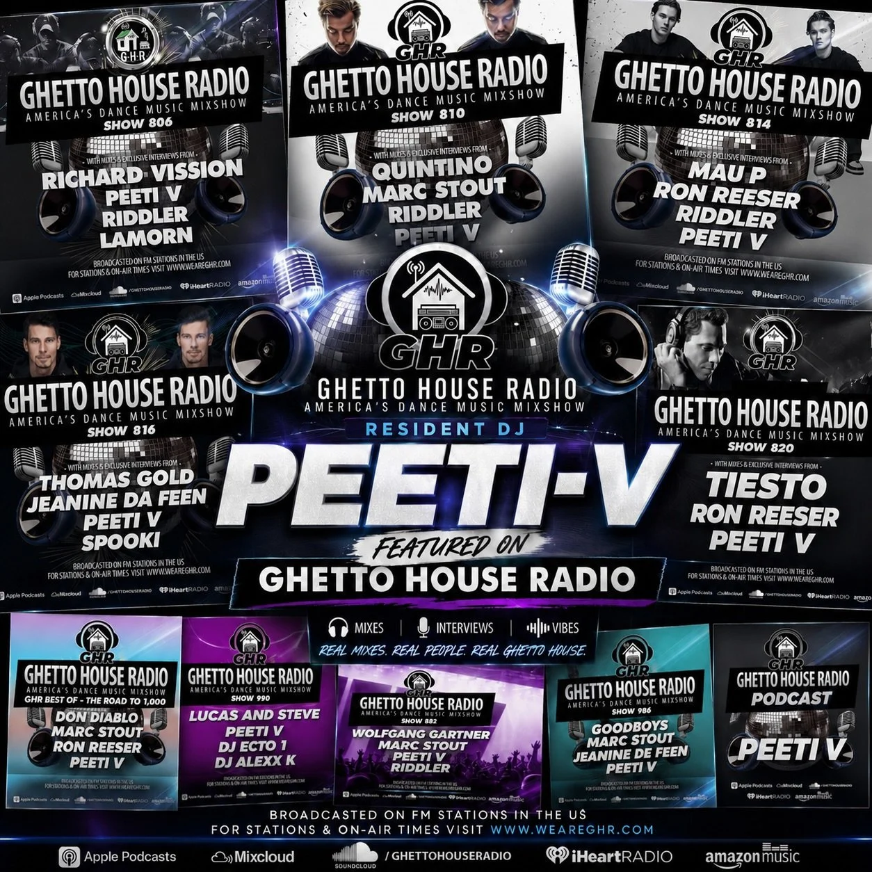 Grateful to have been mixing on @ghettohouseradio since 2009. 🙏🏽🎧

It&rsquo;s always been about the love for house and dance tracks while sharing good energy through the music.

Tune in and get your house and dance music fix &mdash; appreciate eve