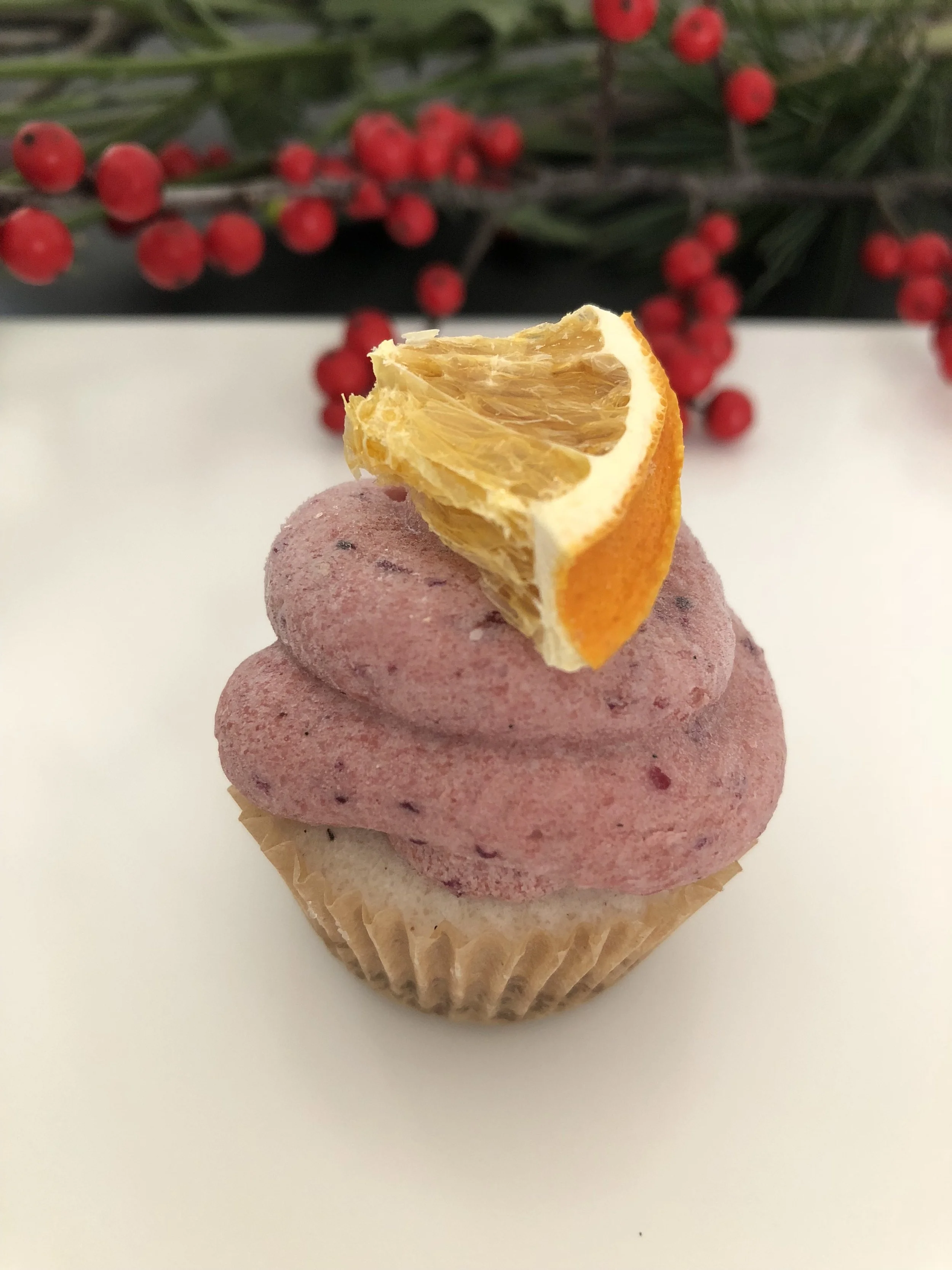 Gingerbread Cranberry mini raw "cheesecake"