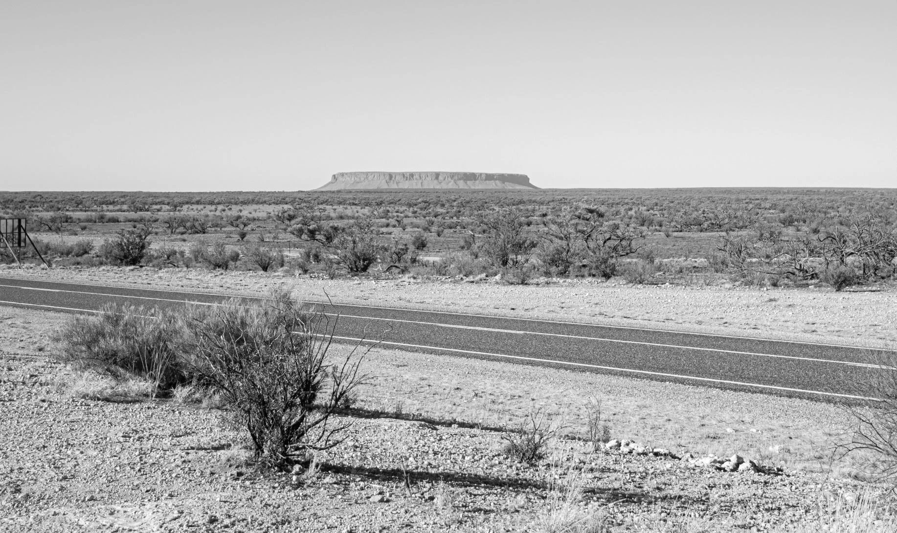  Atila (Mount Conner) along the Lasseter Highway. 