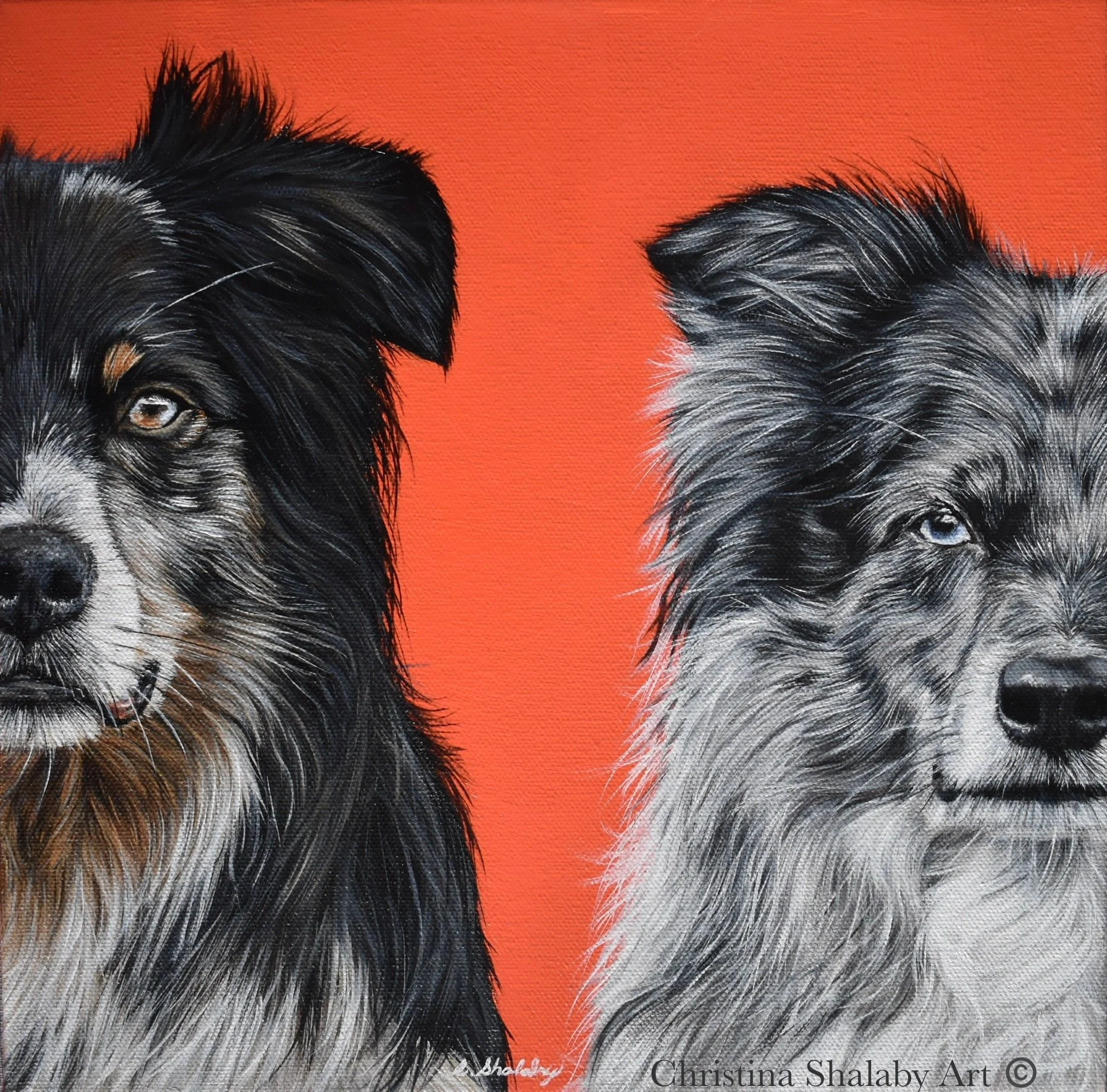 River and Squeeze 50/50 12x12"