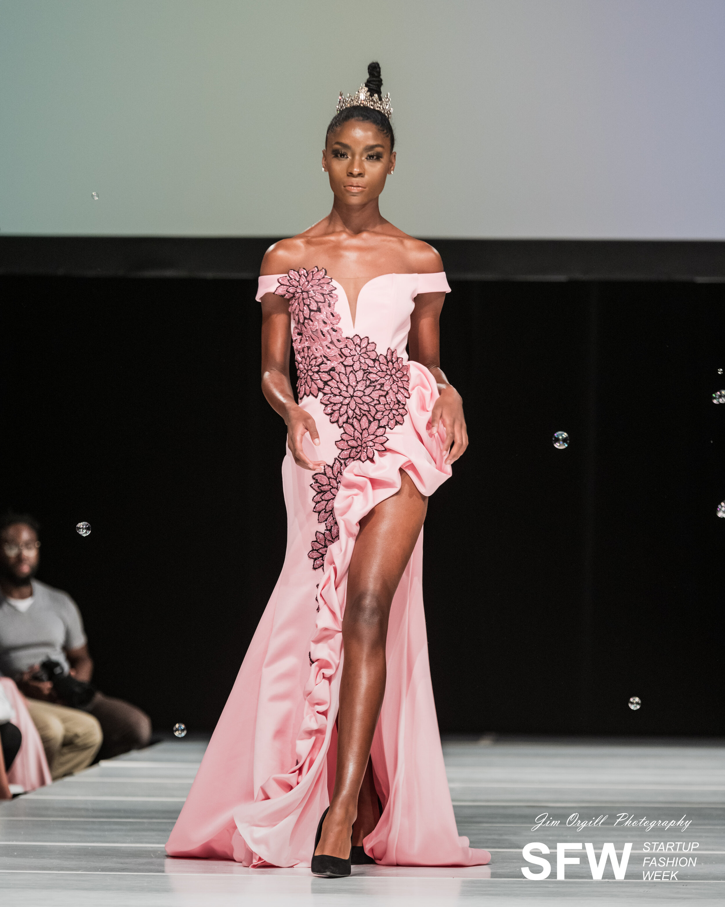 Model in a Zoba Martin dress. Photo cred: Jim Orgill