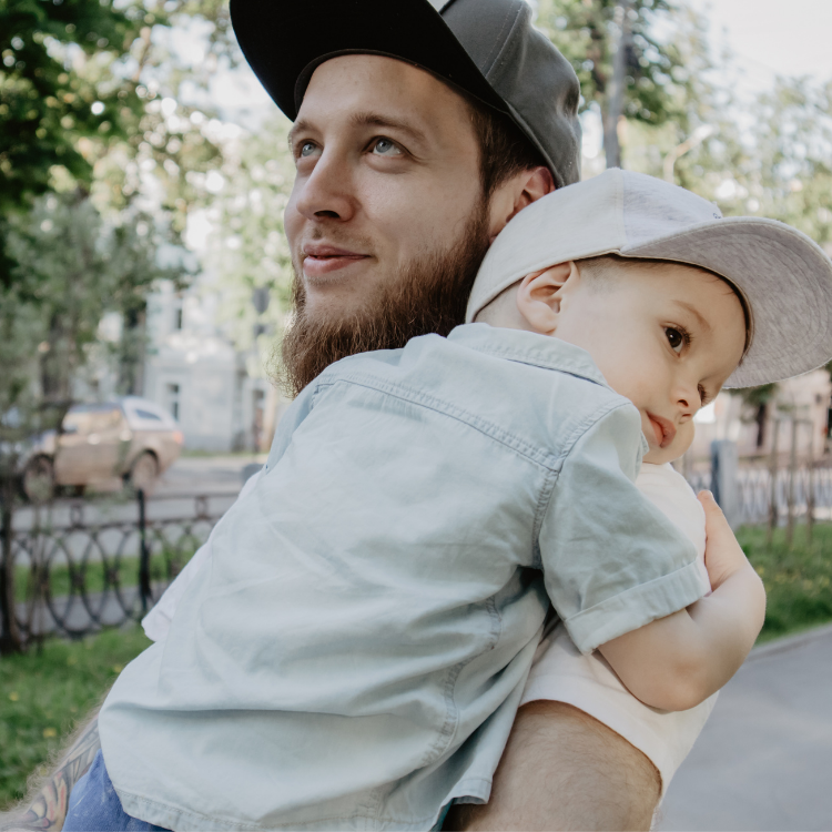 A father with his son. (Courtesy of Canva)