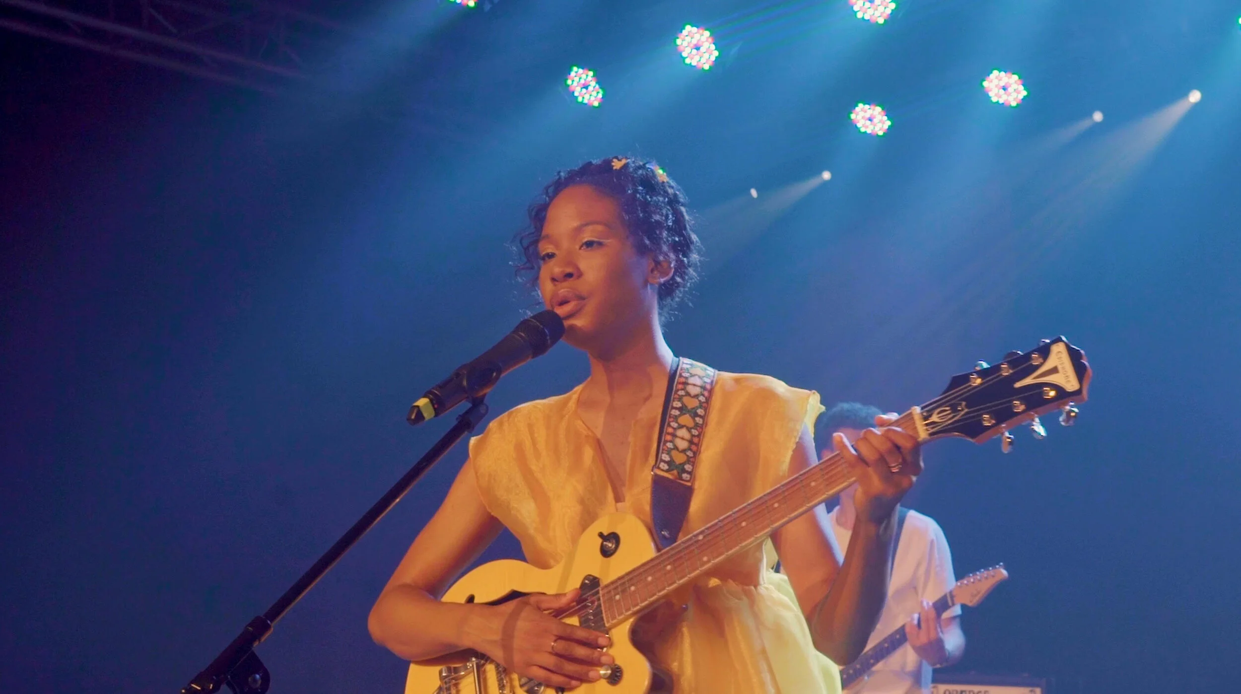 Lauriel Inc and her band performing at the festival.