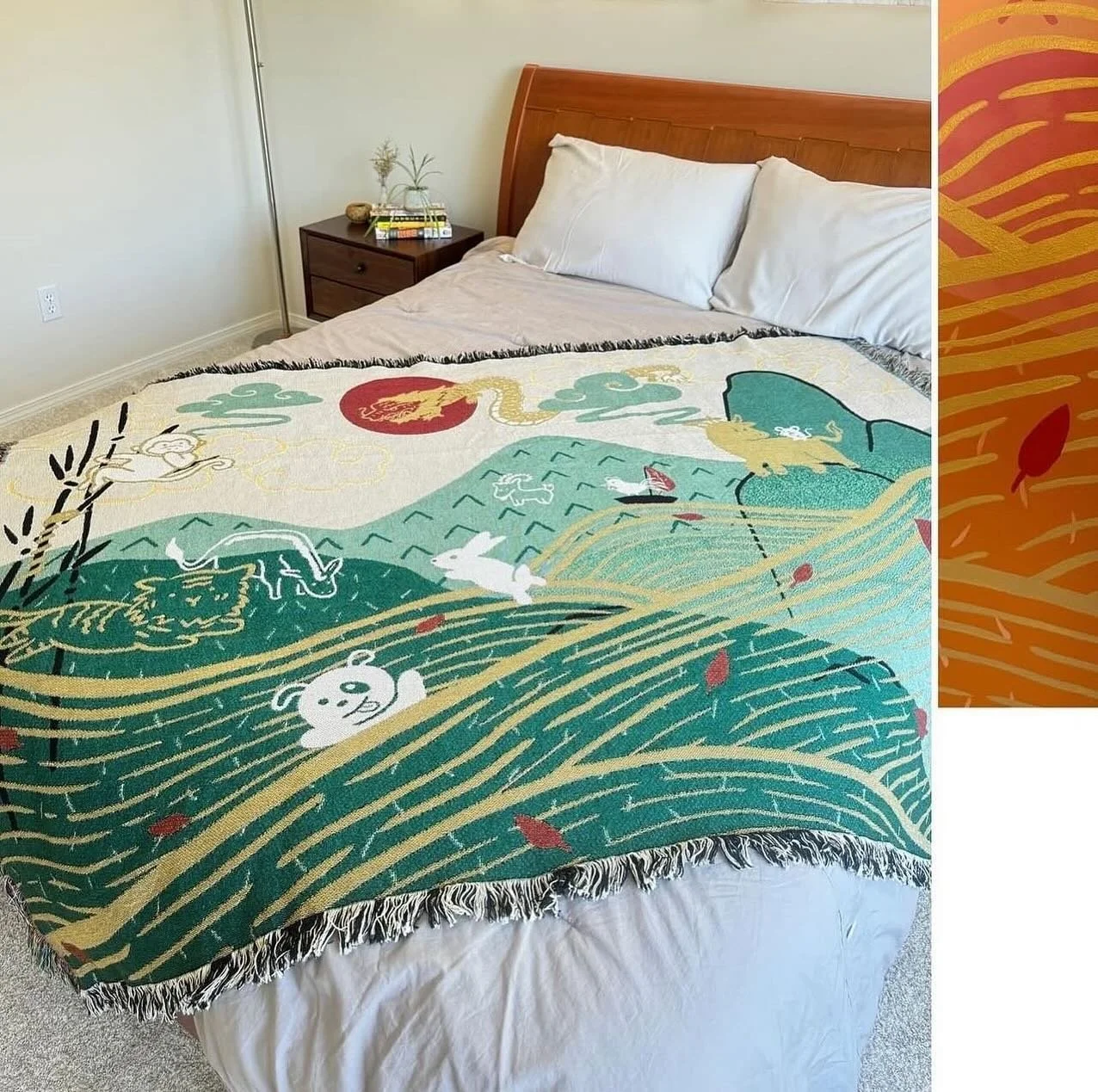 #smallbusinesssaturday 🍩 🧁 🍰 Will send a free Auntie Nancy&rsquo;s Bake Sale magnet or Dim Sum for Dad magnet to the first 10 people who make an order of $25+ today! 🥟 🥡🥢 Get a cozy Zodiac Blanket for yo&rsquo; mama or yo&rsquo;self! #treatyose