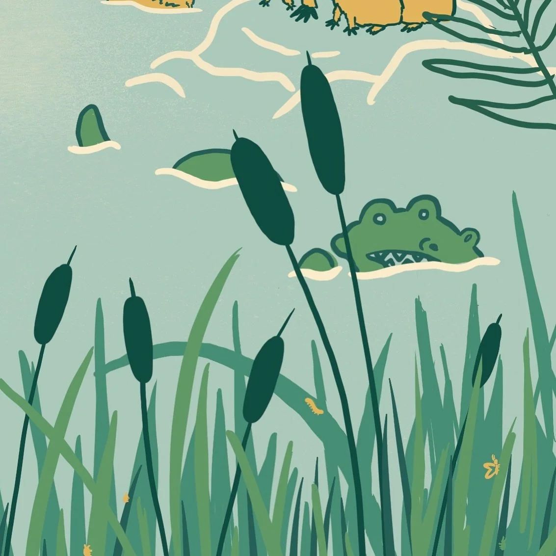 New mural lurking. 🐊 👀 
.
#muralist #muralartist #muralsbynancy