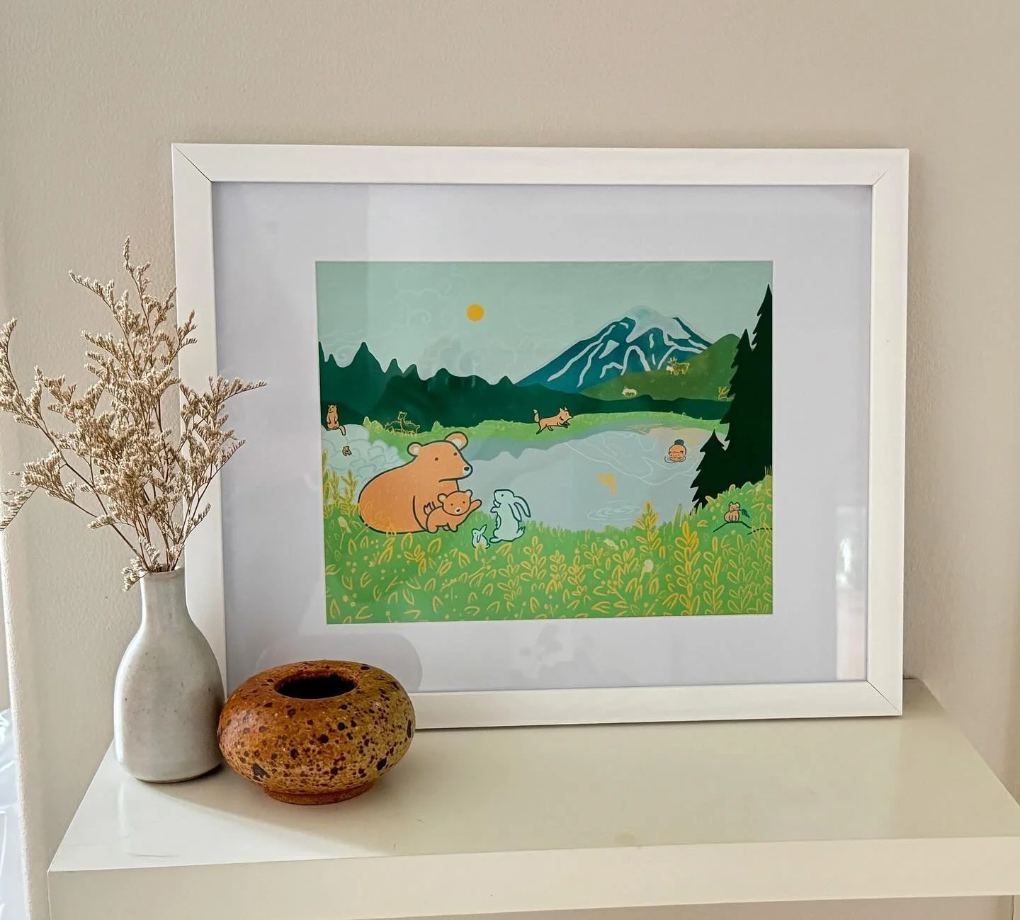 Tell a friend! 🌲🐻🐇PNW Creatures prints in 8&rdquo;x10 &amp; 11&rdquo;x14&rdquo; available now on my Etsy (link in bio)!✌🏼😁