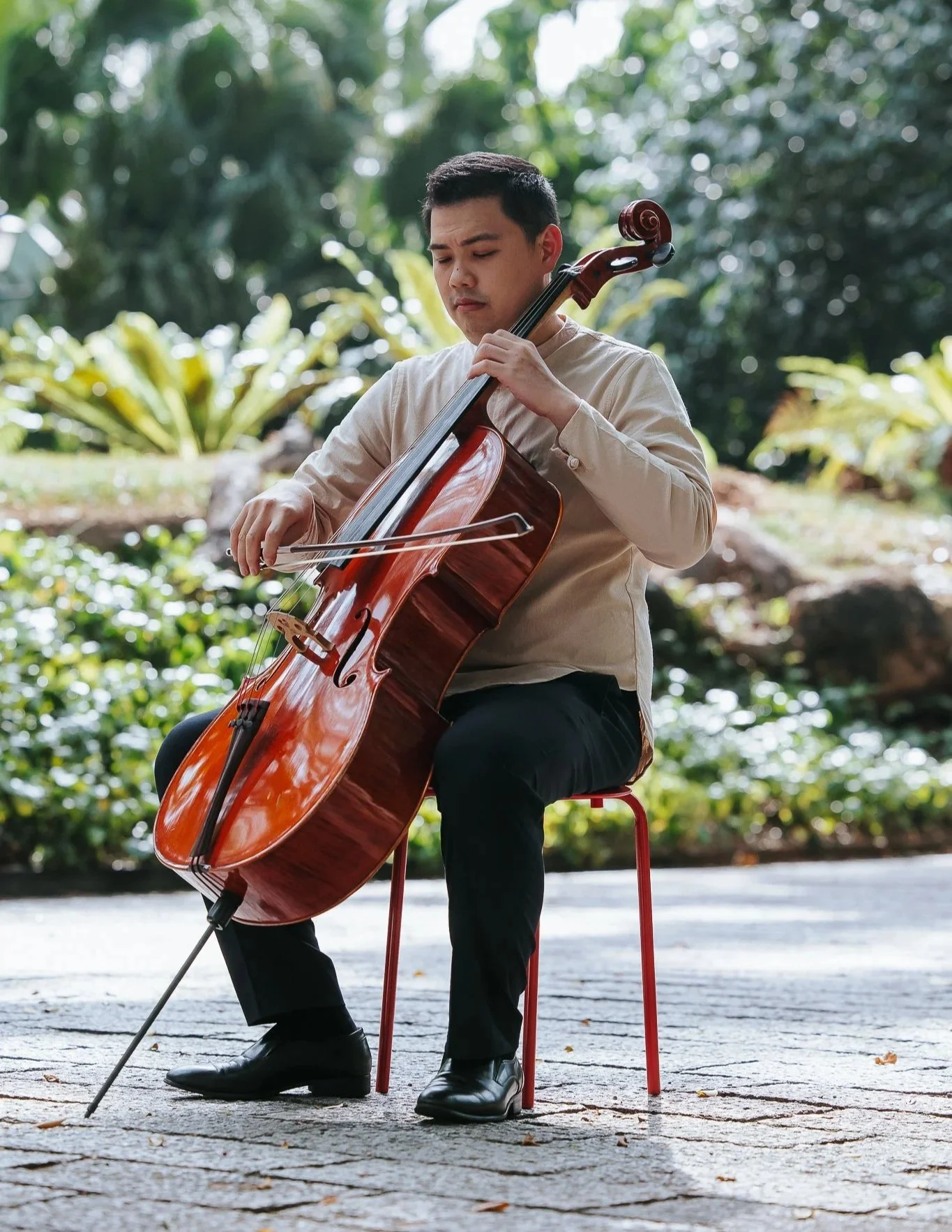 Andrew Chan, Stringanza's Cellist