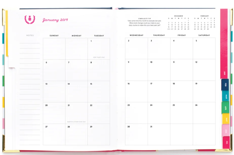 Monthly Layout Pages by The Simplified Planner&nbsp;