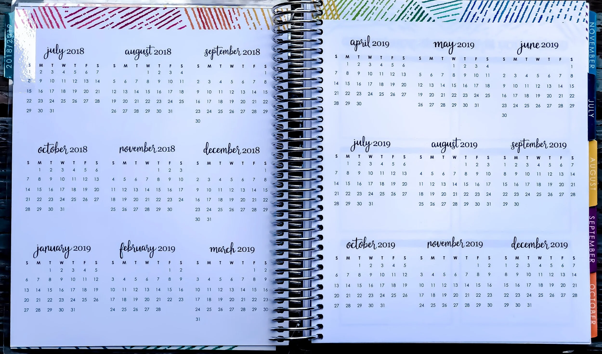 2019 Erin Condren Life Planner ~ Yearly Layout.&nbsp;