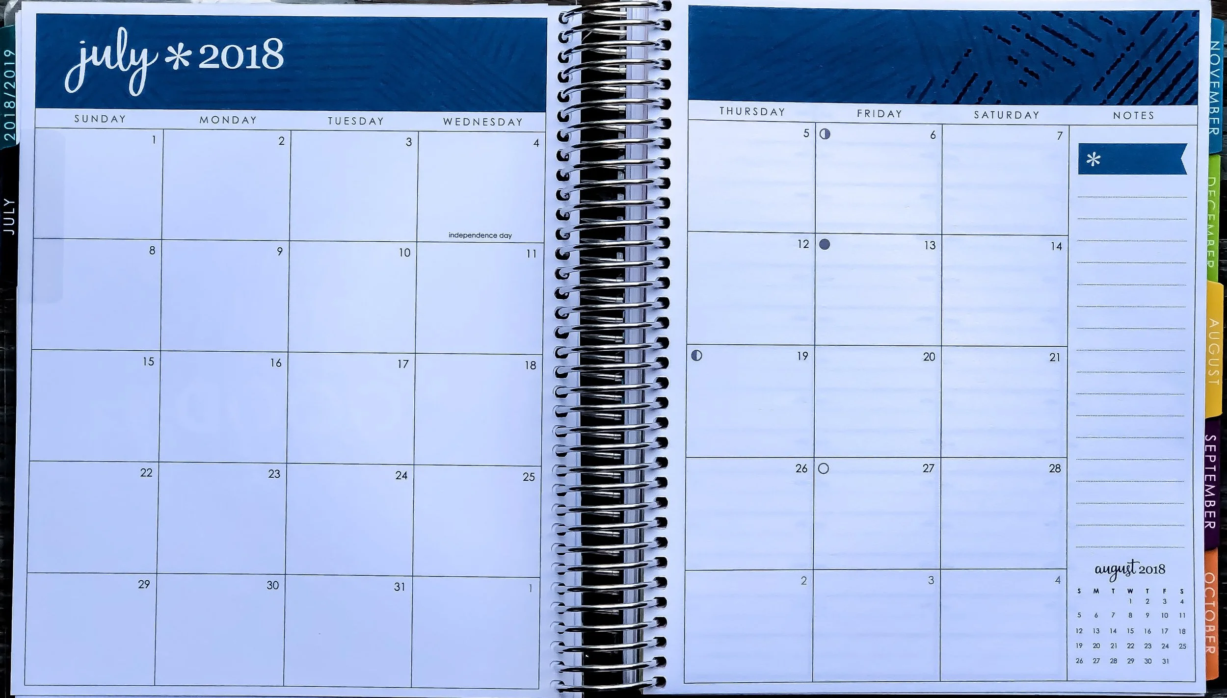 &nbsp;2019 Erin Condren Life Planner ~ Monthly Calendar&nbsp;