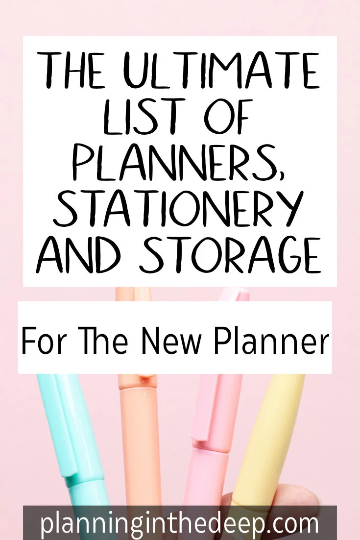 The ultimate list of paper planners, stationery and storage