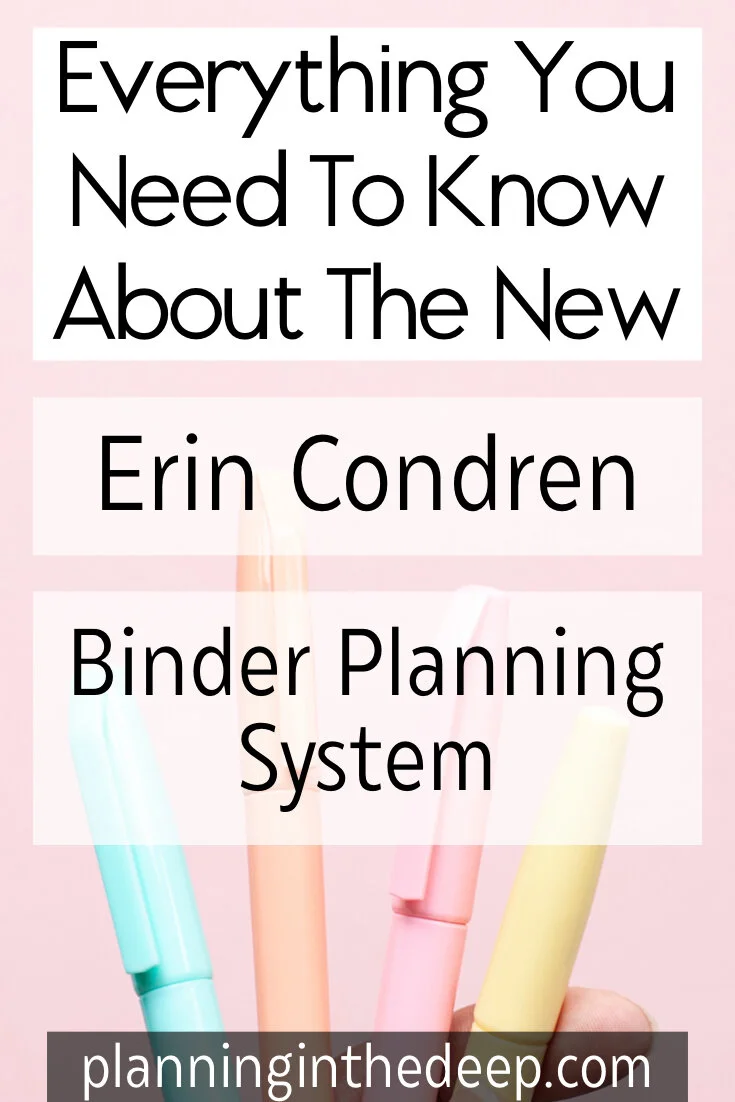 First Look At The Erin Condren Binder Planning System