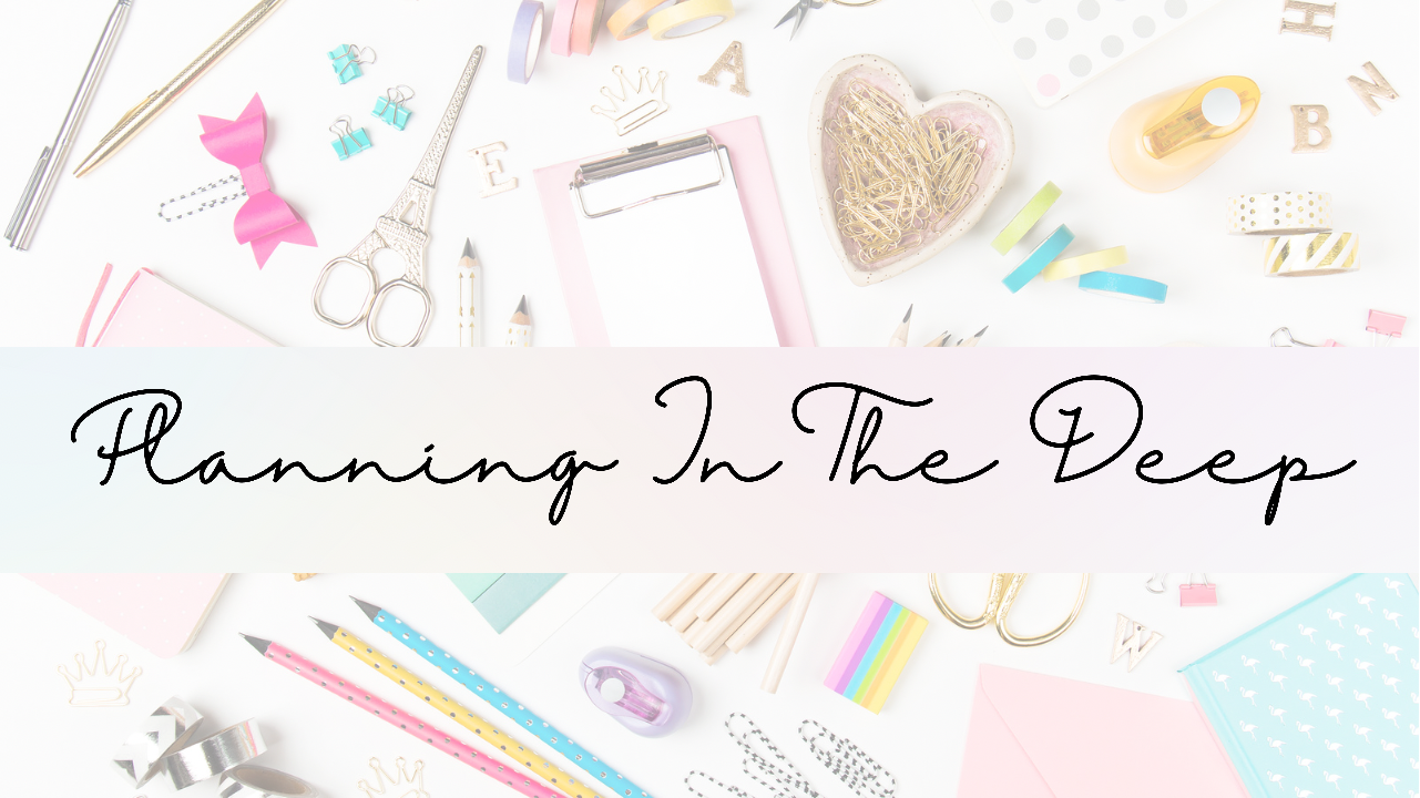 Paper planning inspiration, organization and list making